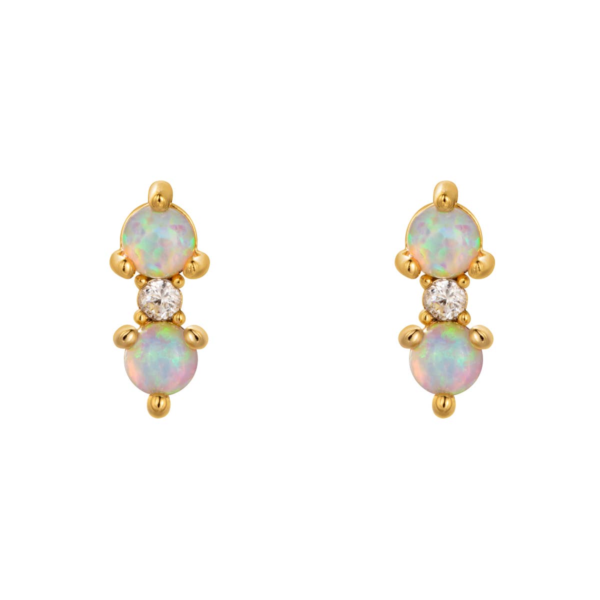 Heilo Jewelry Blaire Opal Stud Earrings