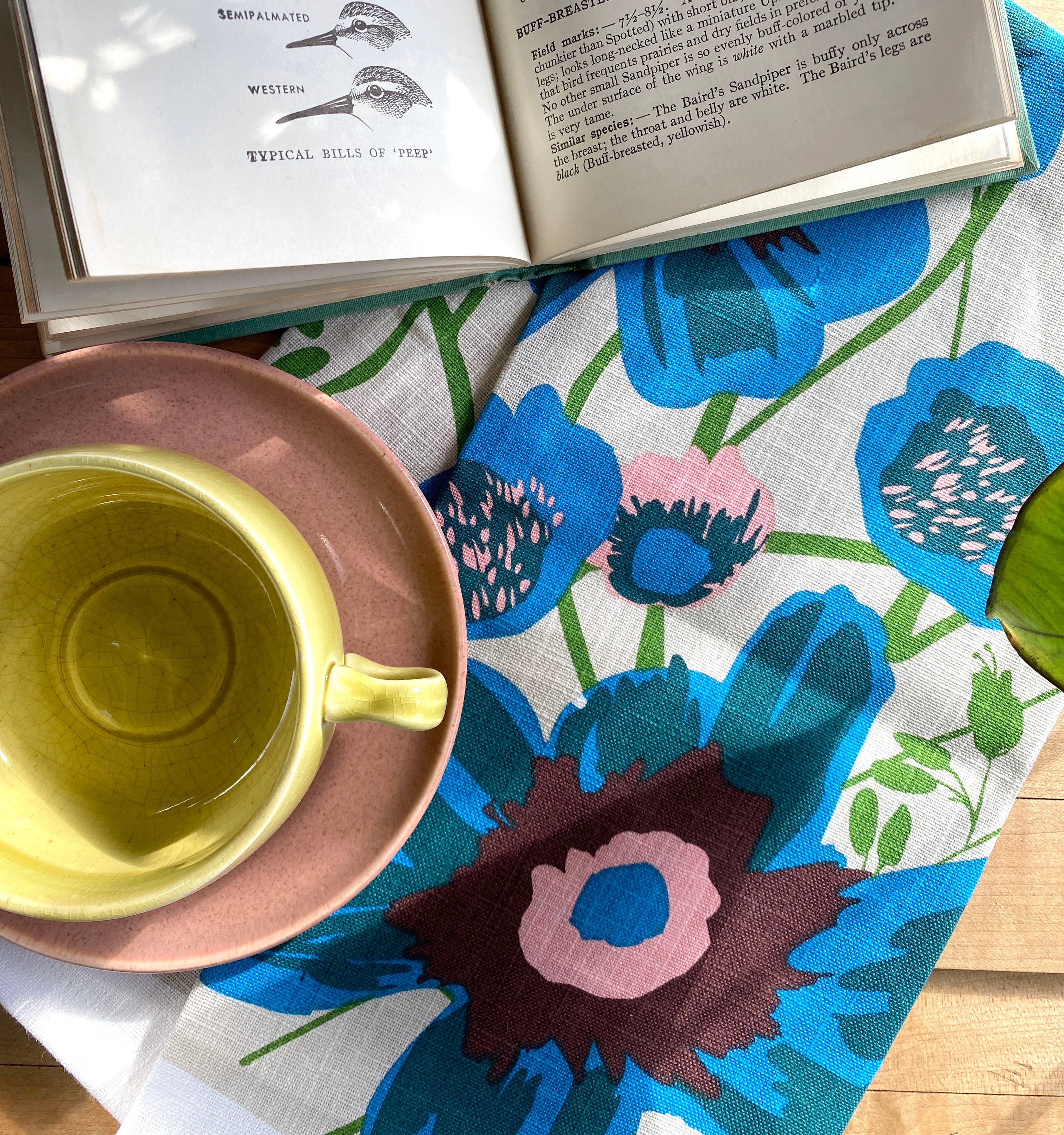 Elizabeth Grubaugh Peony Tea Towel