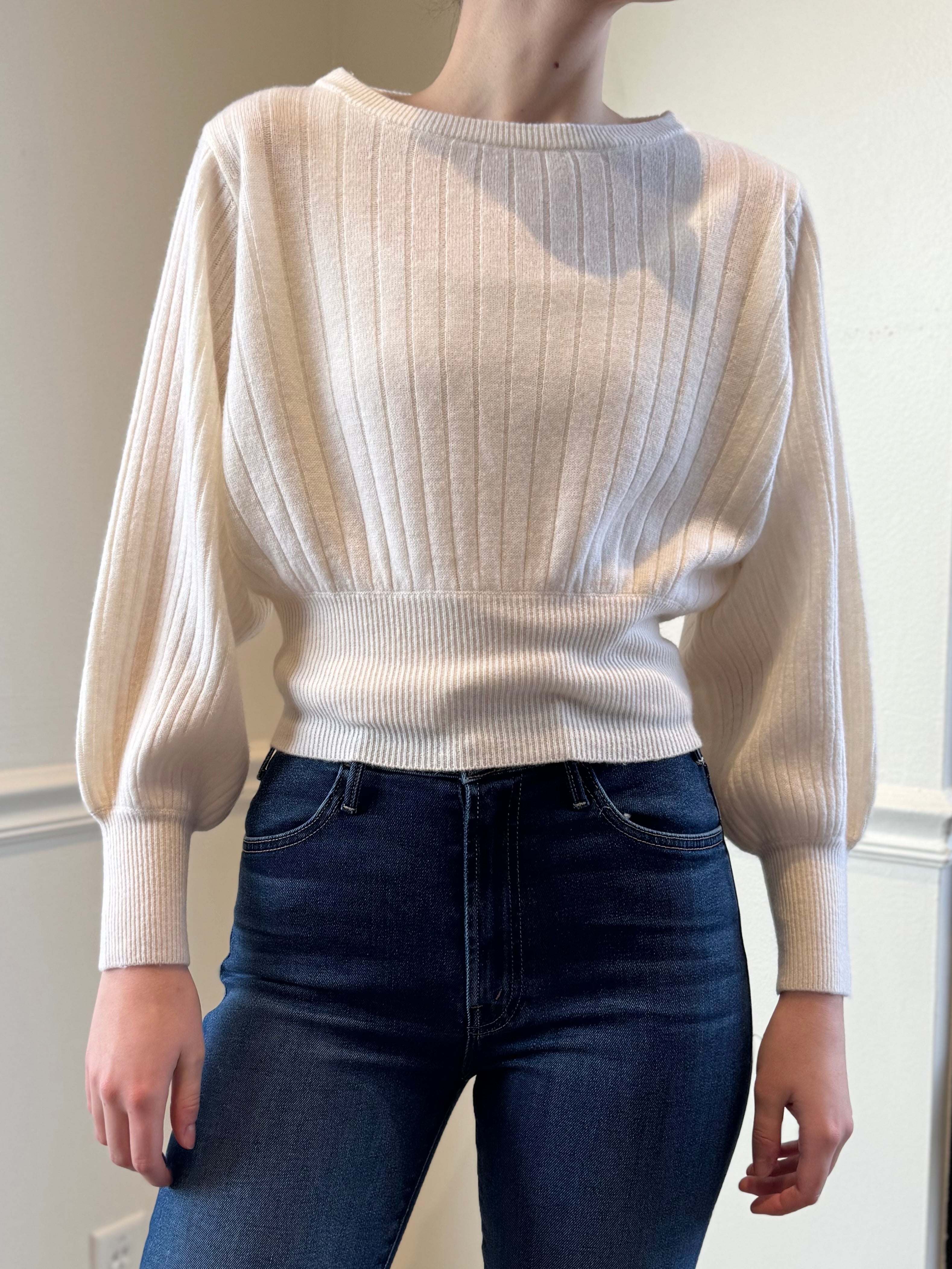 Catherine's Cashmere Clara Lux Balloon Sleeve Sweater