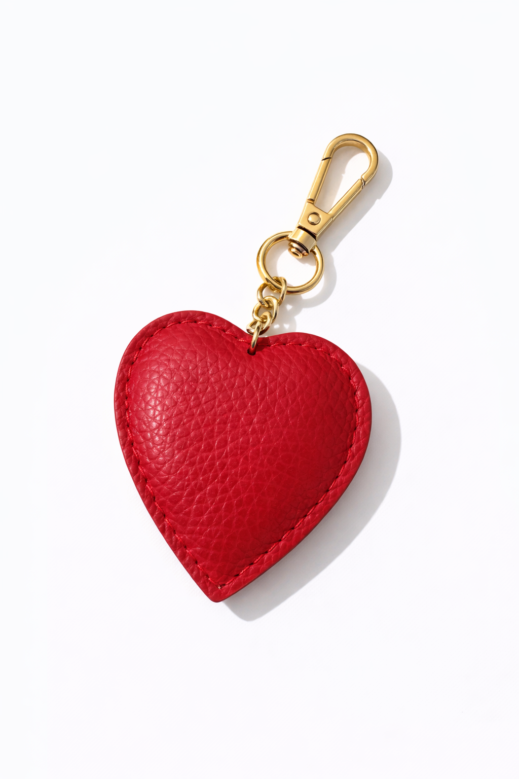 Italian Leather Collection Heart Keychain CPIVP05