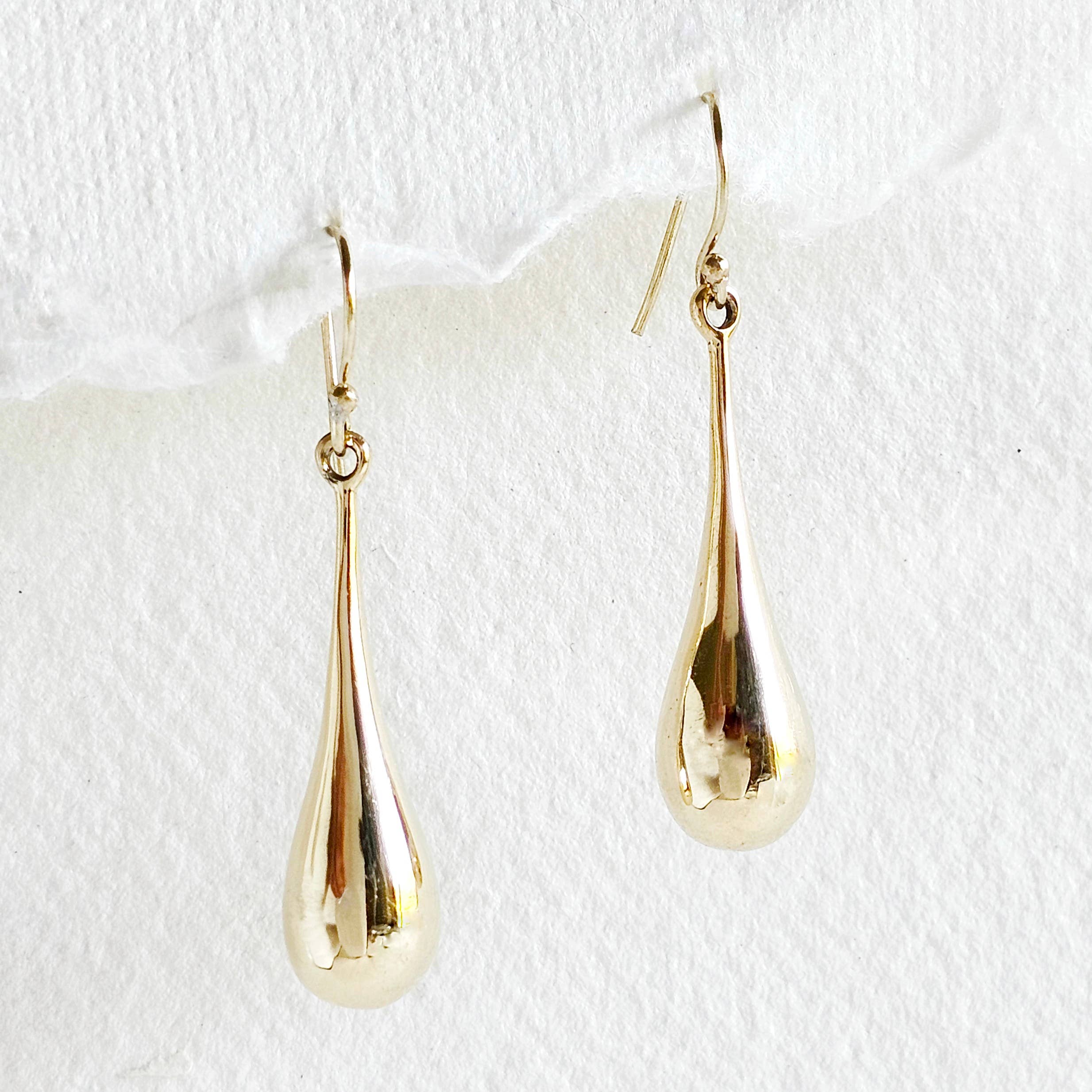 Bisjoux Brass Teardrop Dangle Earrings