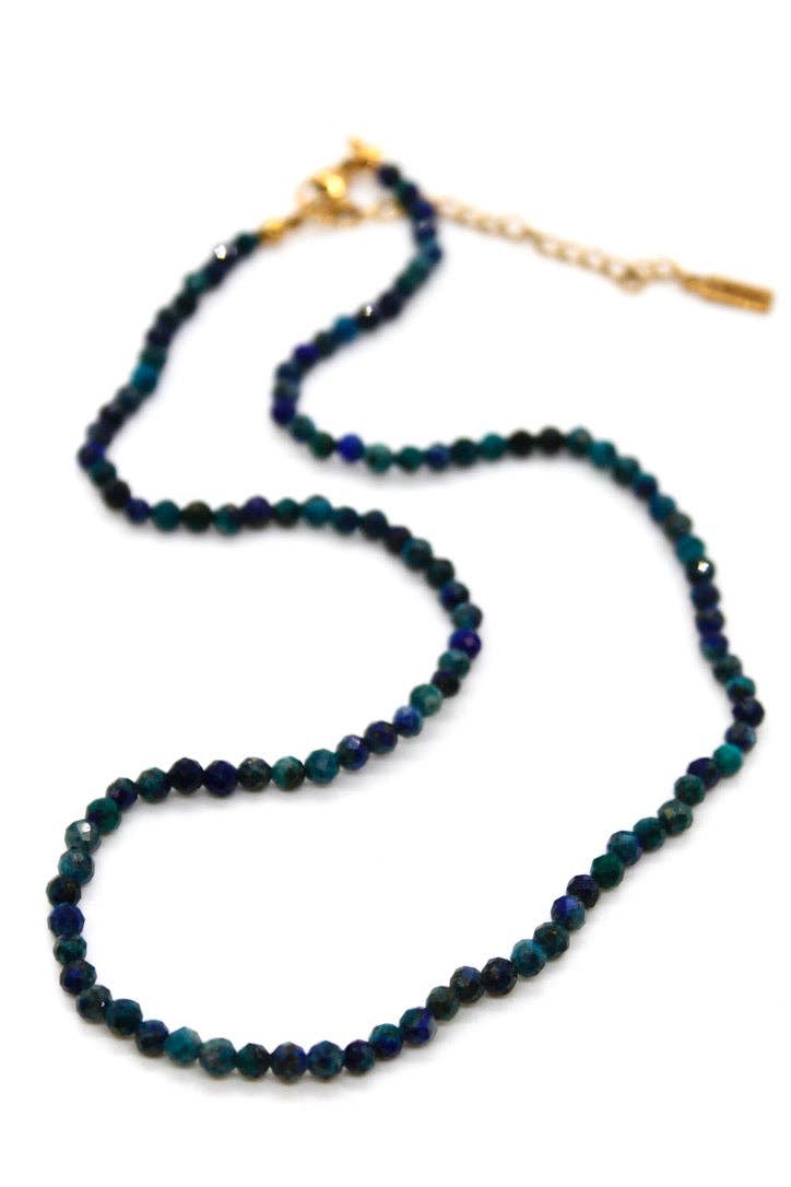 Lizou 16" Phoenix Lapis Lazuli Stone Necklace #22