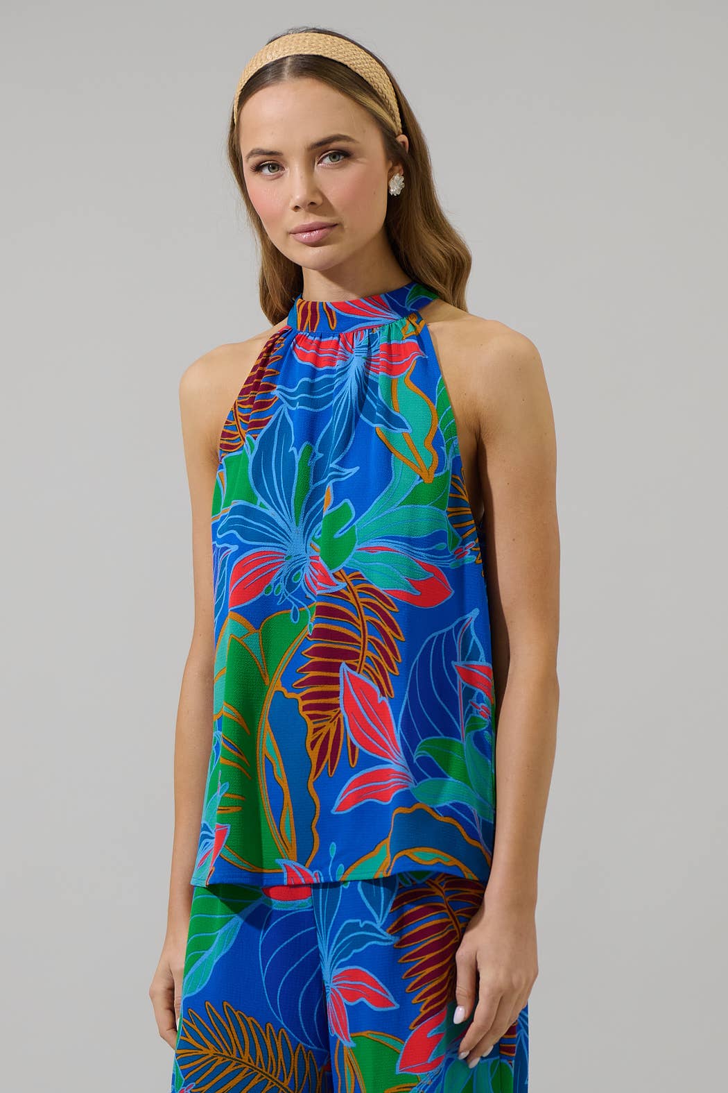 Sugarlips Malton Tropical Wilma Sleeveless Top