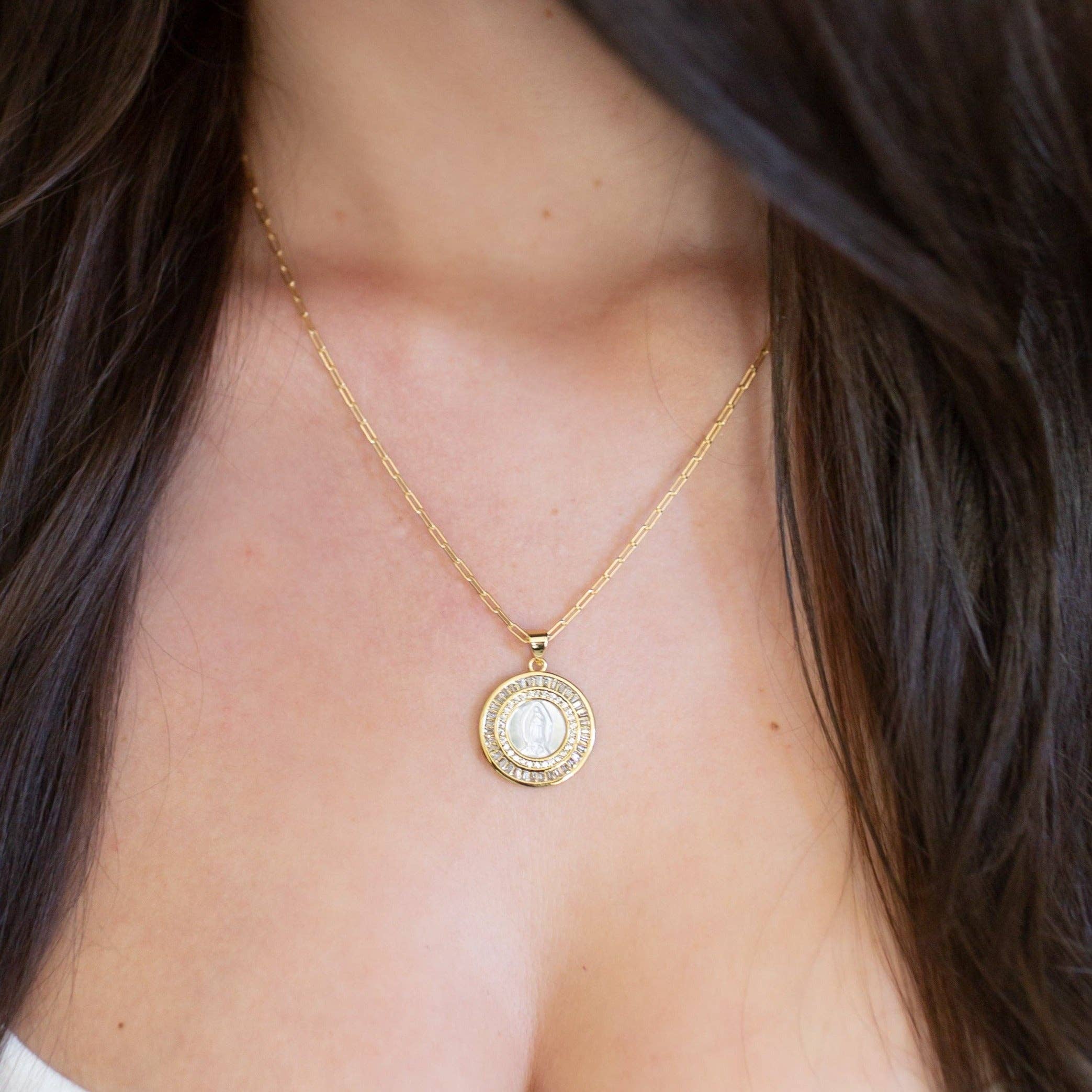 Joy Dravecky Classic Mother Mary Necklace