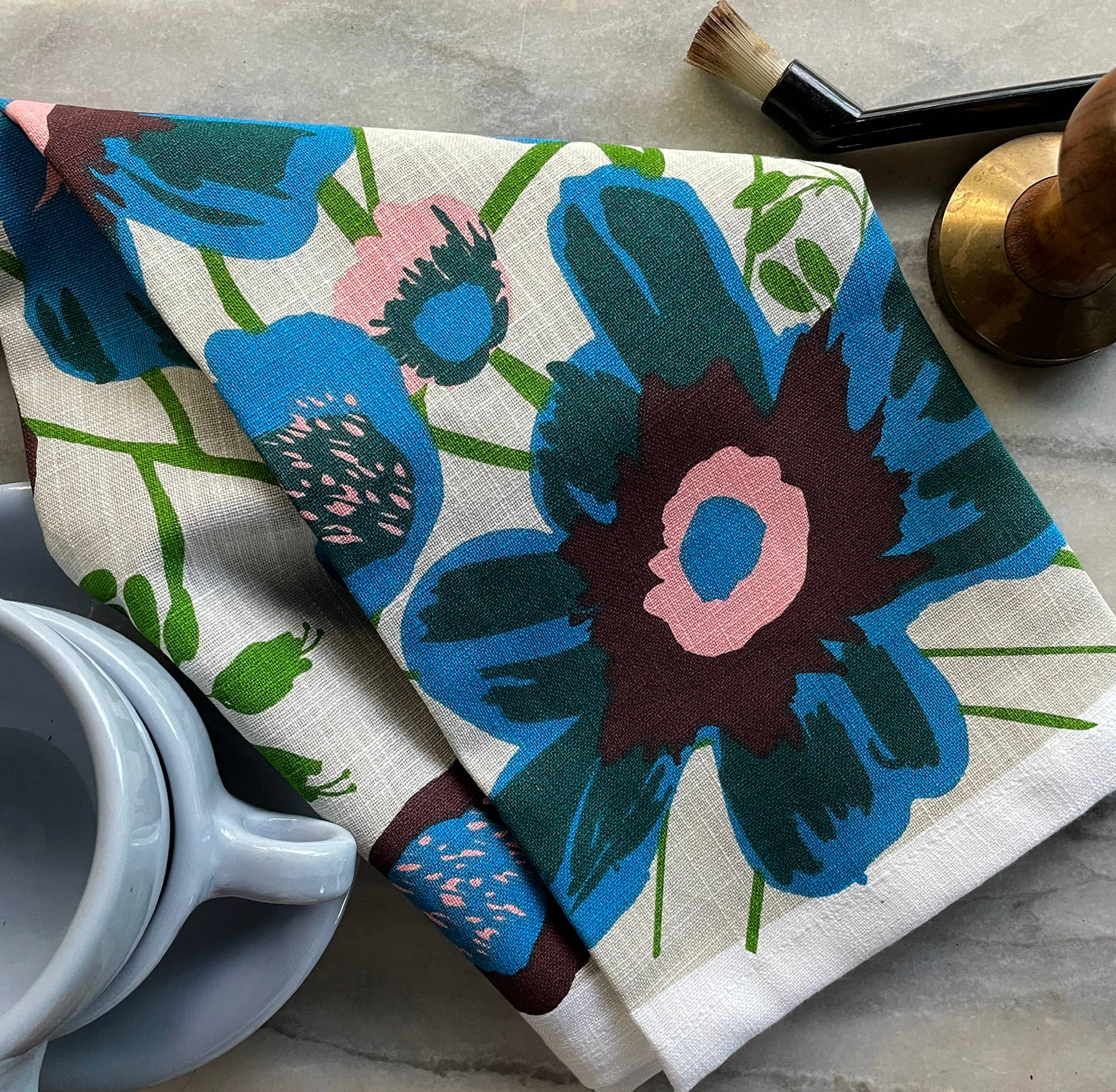 Elizabeth Grubaugh Peony Tea Towel