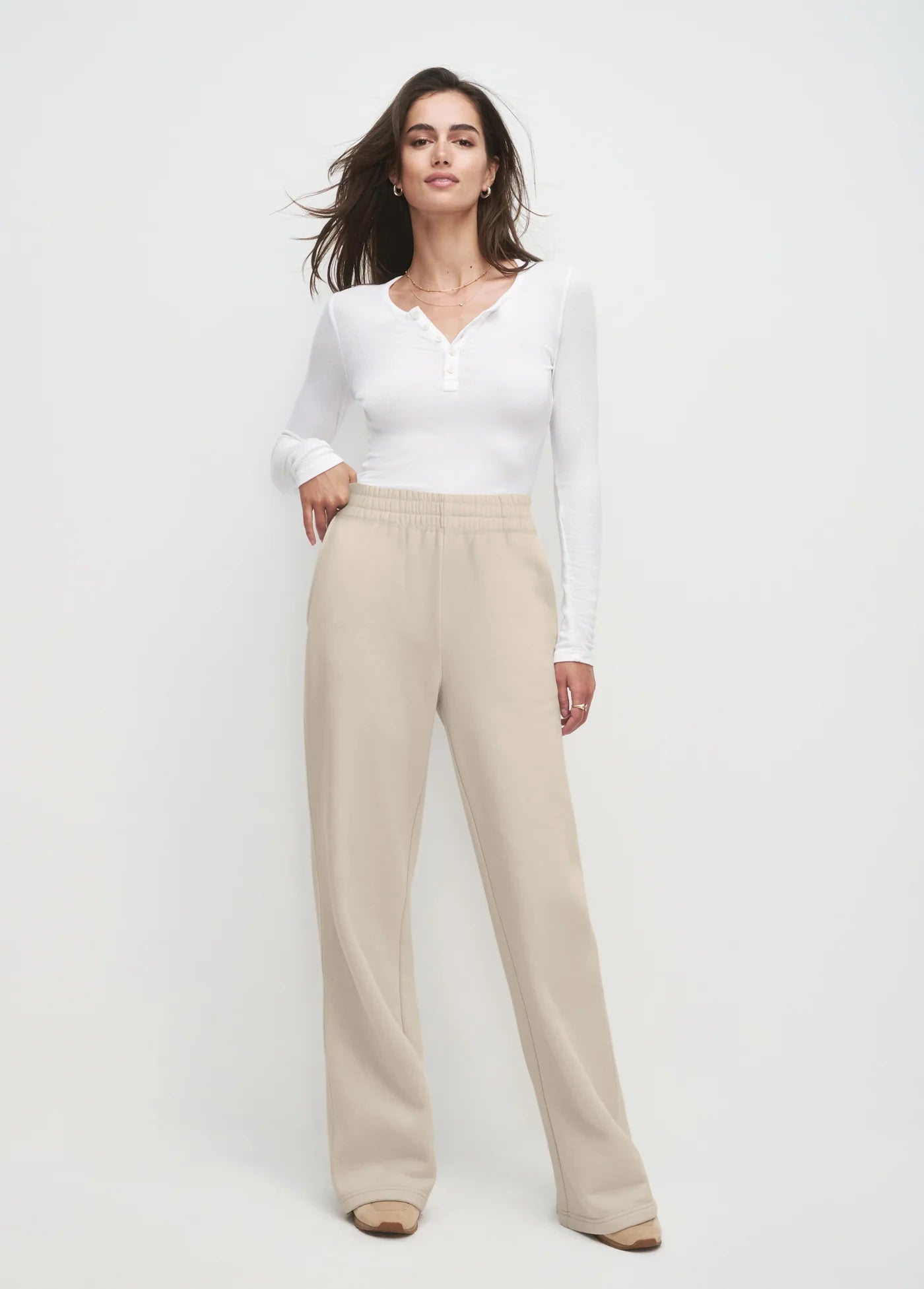 Favorite Daughter Embroidered Wide Leg Sweatpant