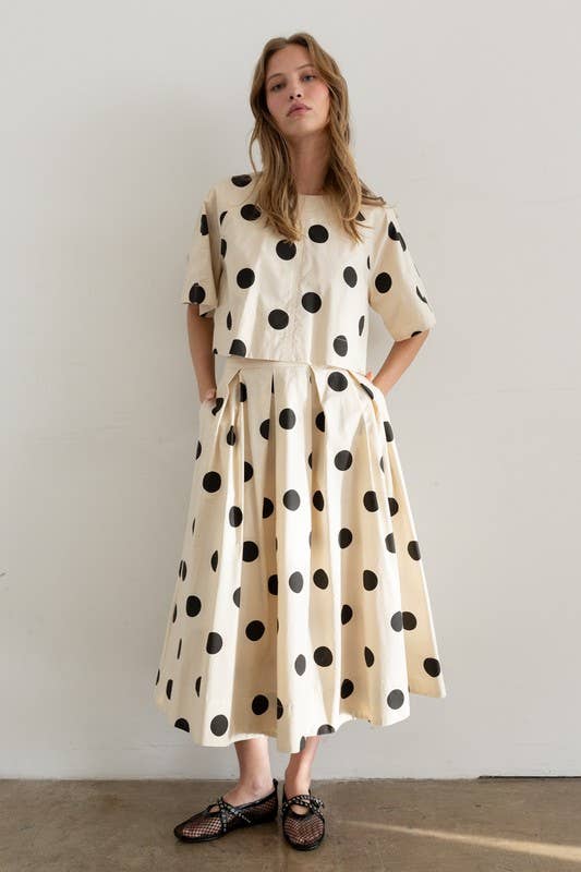 Heyson Polka Dot Back-Tie TopJ OT1116