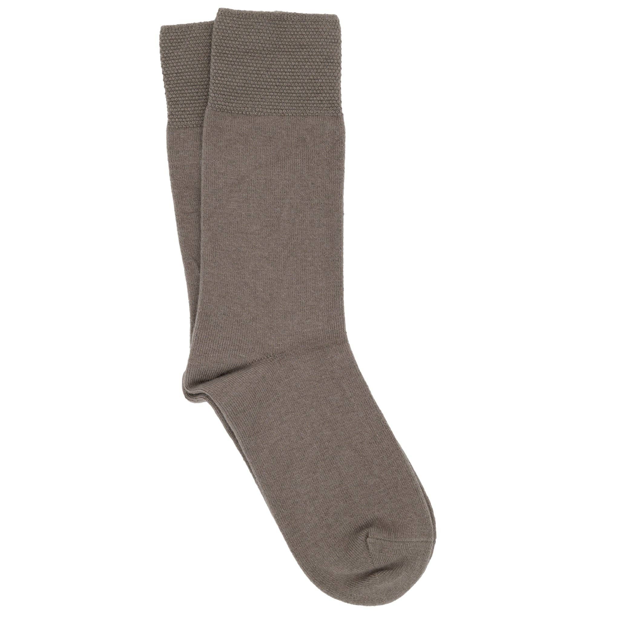 iLux Nuvola Cozy Cashmere Silk Pique Cuff Crew Socks 1602