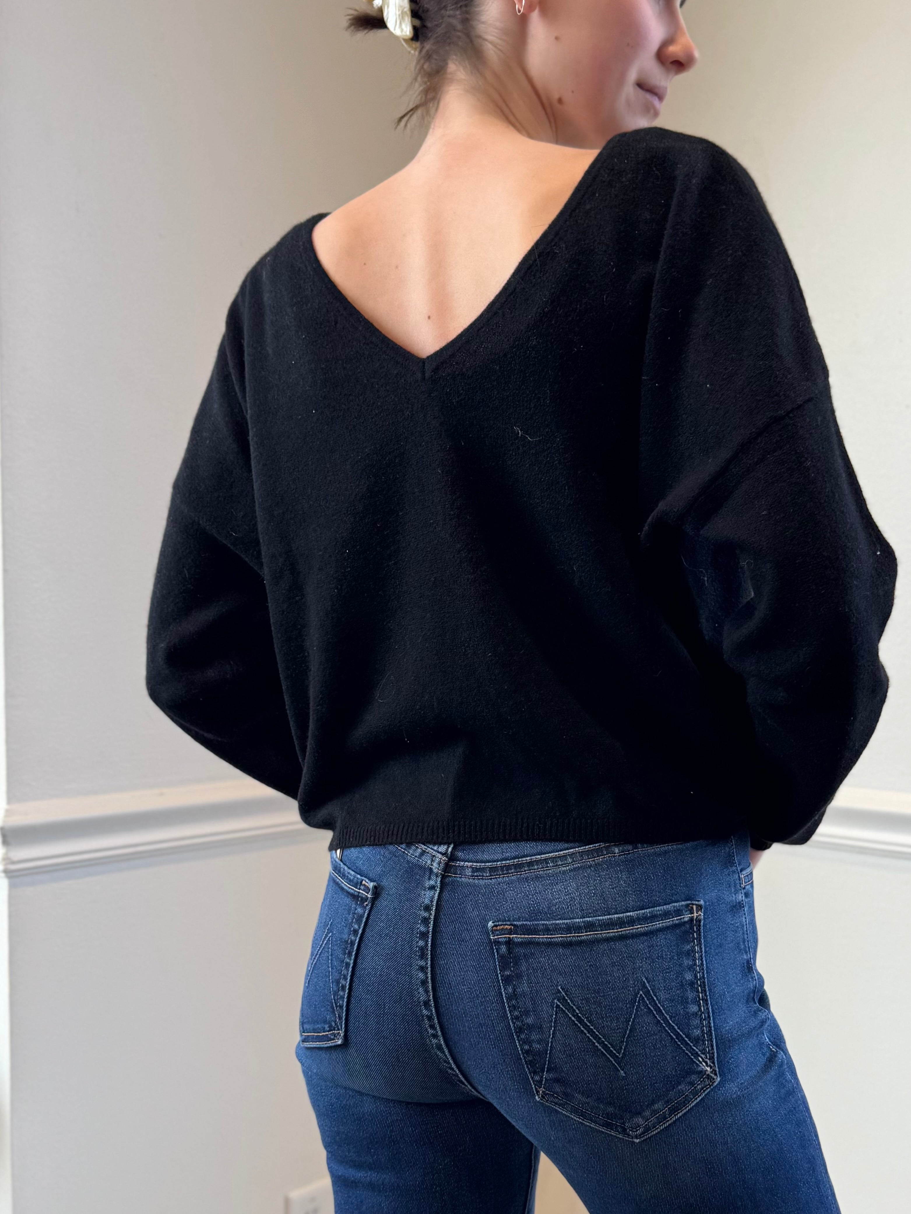 Catherine's Cashmere Candace Sexy Back Sweater