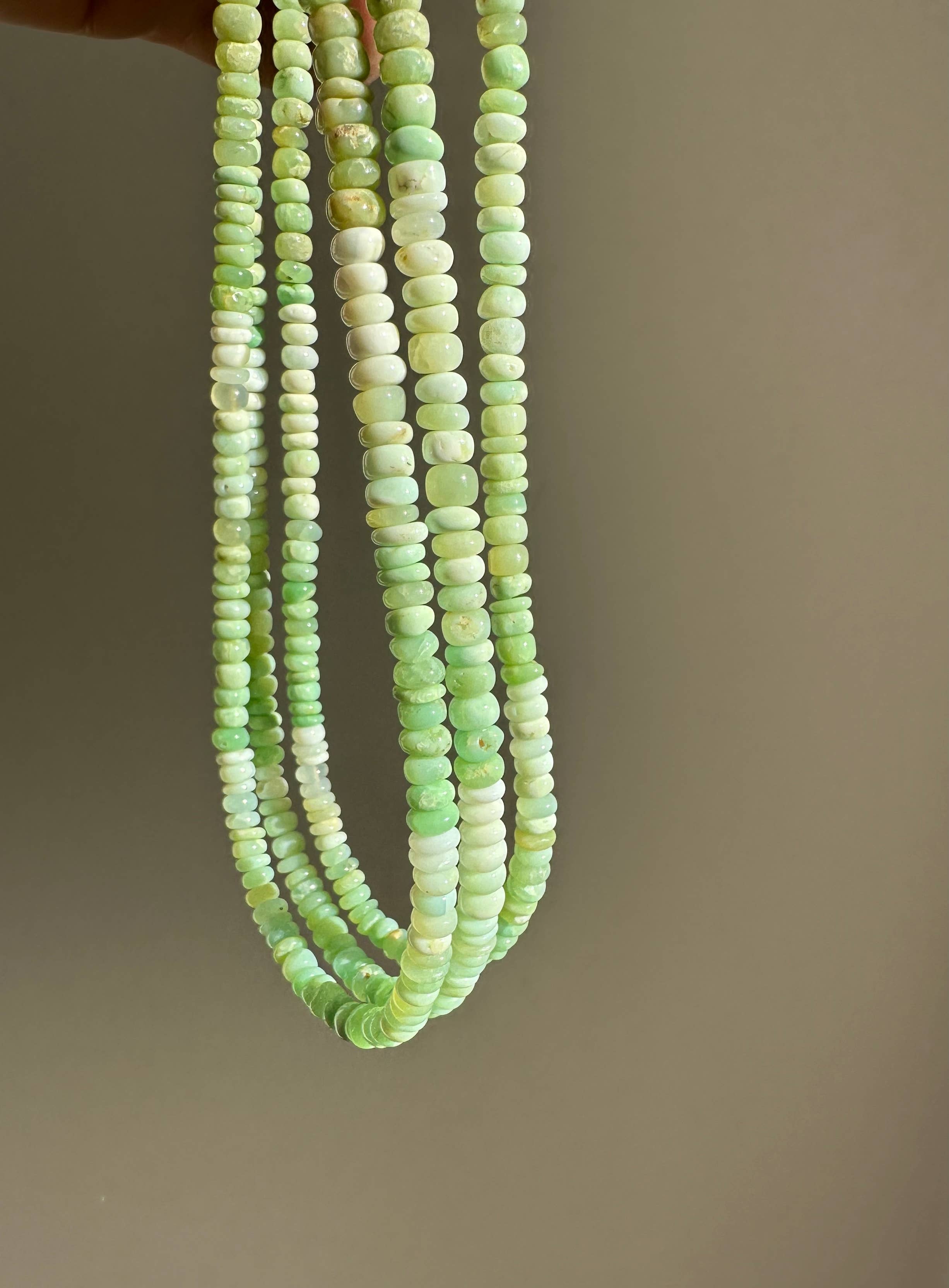 Anokhi Green Opal Beaded Necklace NKB41