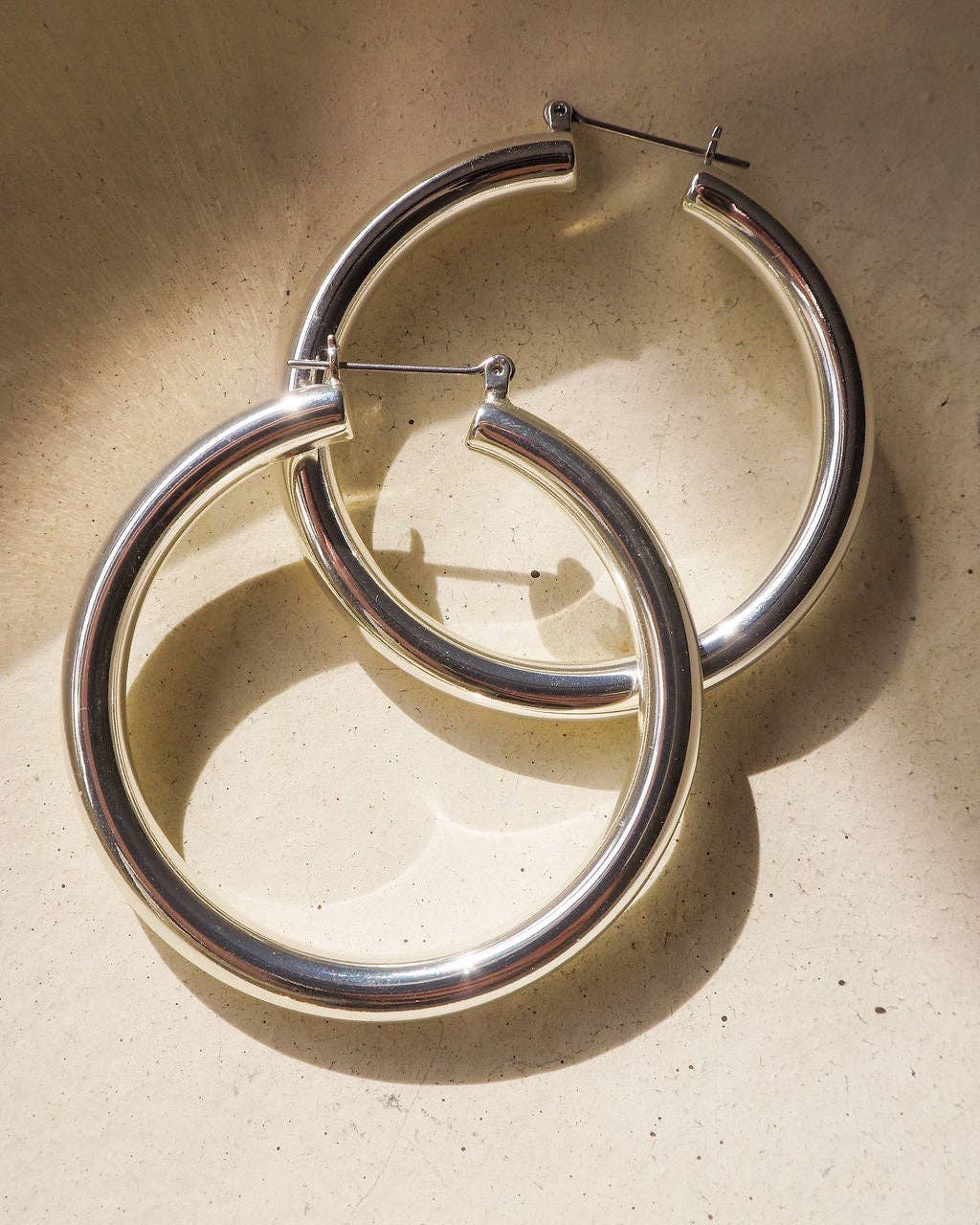 Luv AJ Amalfi Tube Hoops- Silver