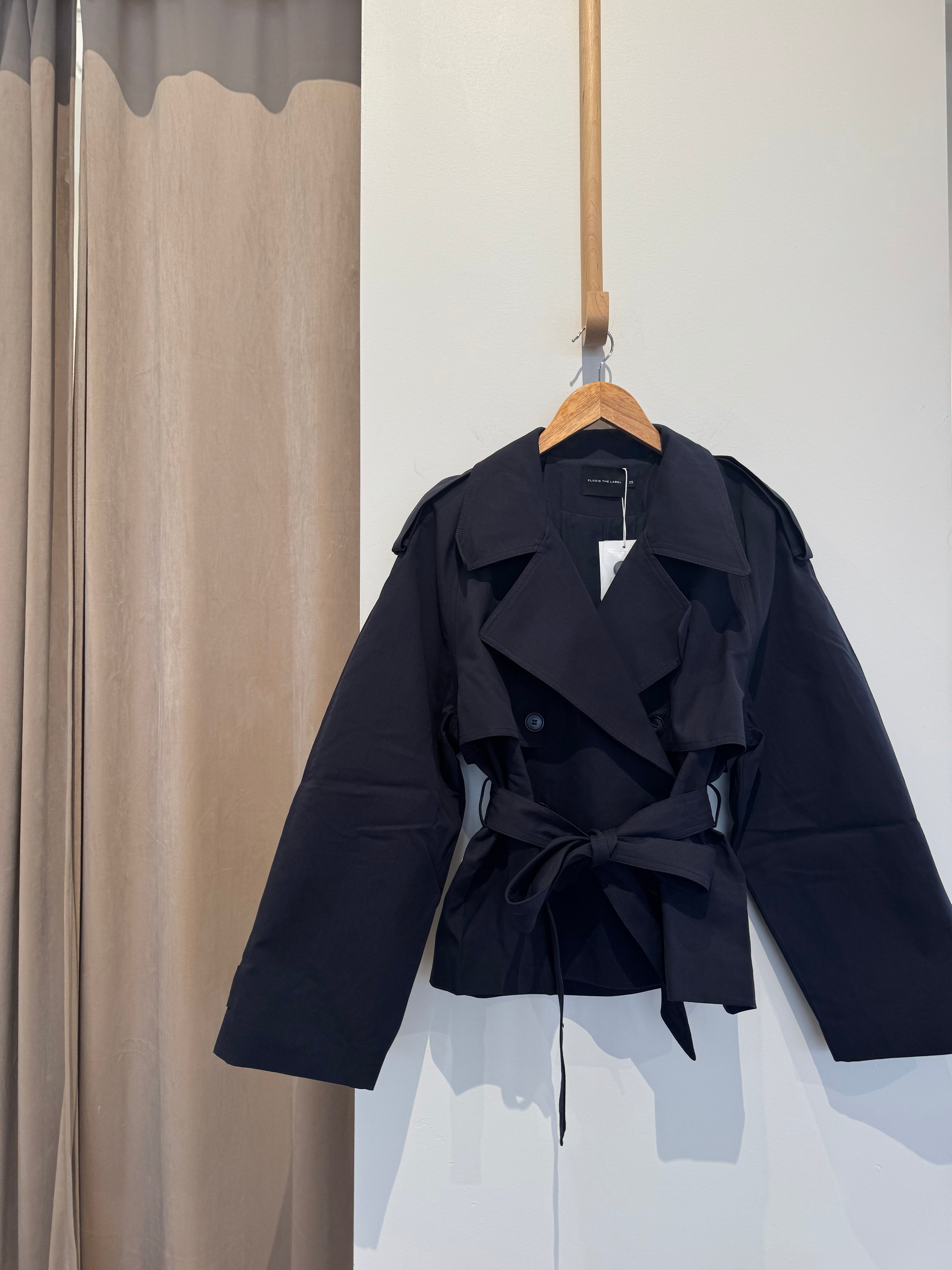 Elodie the Label Eleanor Cropped Trench Coat