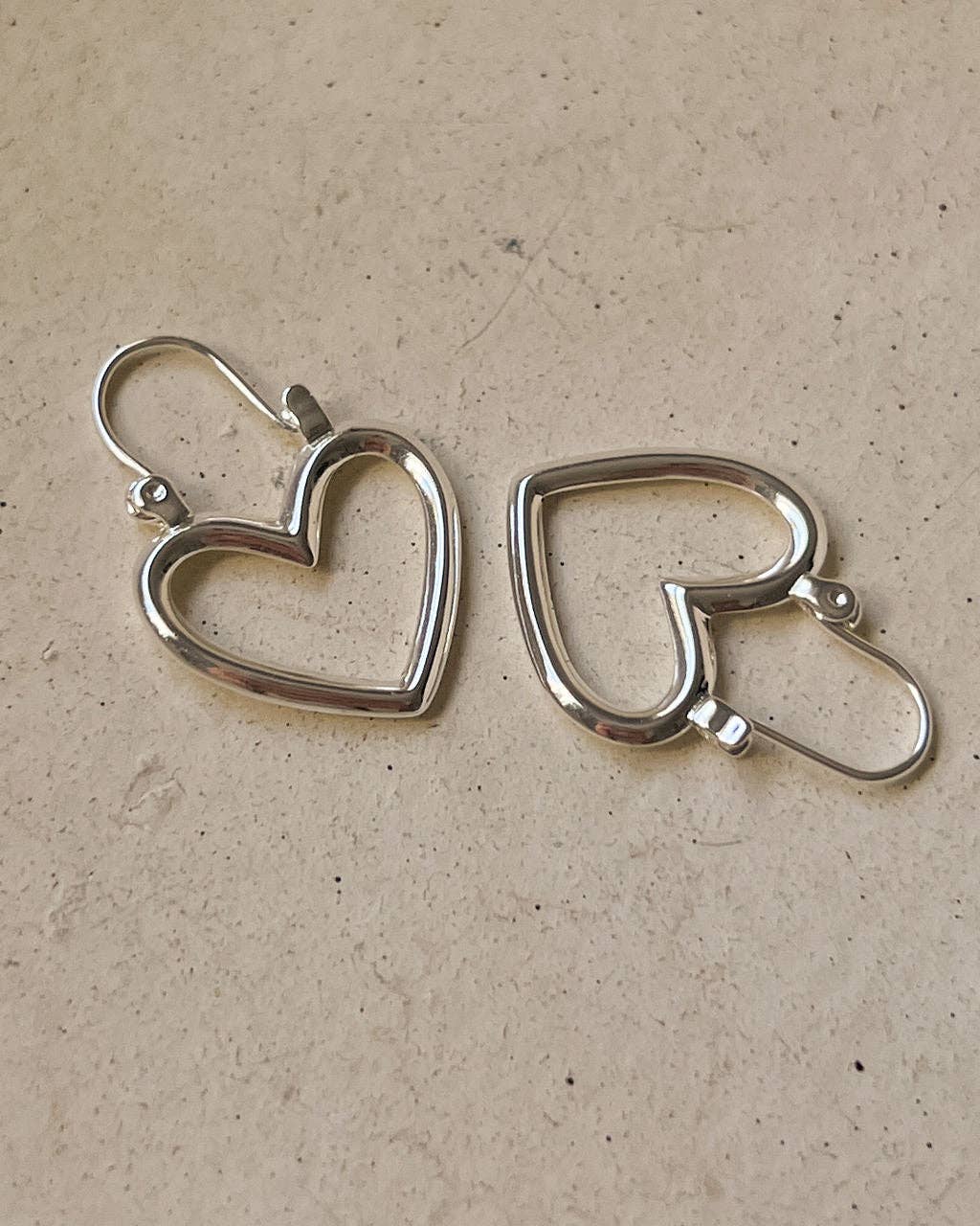 Luv AJ Mini Heartbreaker Hoops- Silver