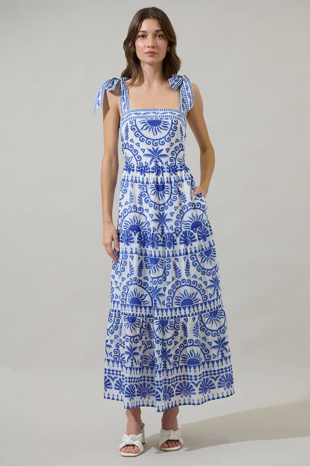 Sugarlips Rivera Tropics Emely Tiered Maxi Dress