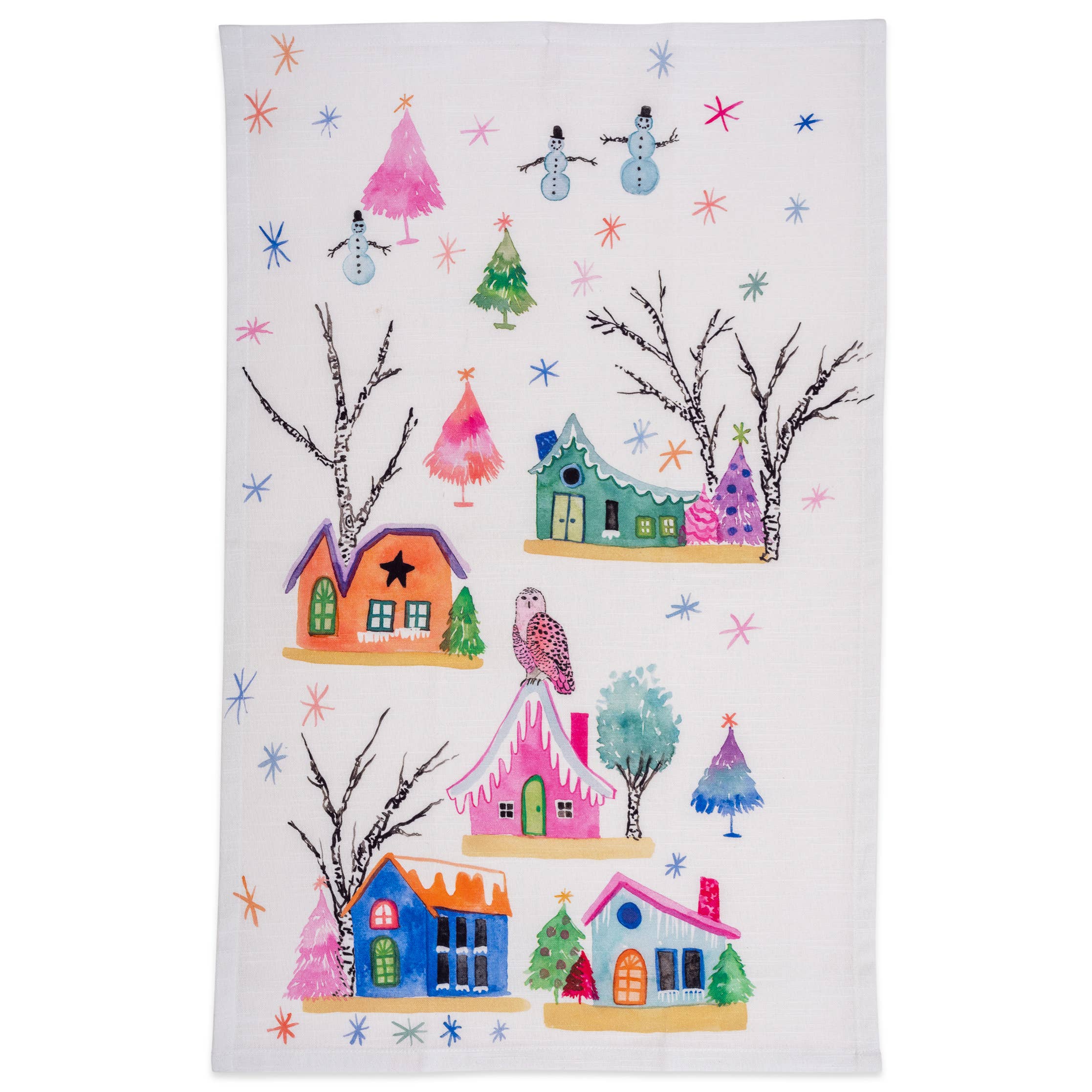 Betsy Olmsted Tea Towel - Holiday Village