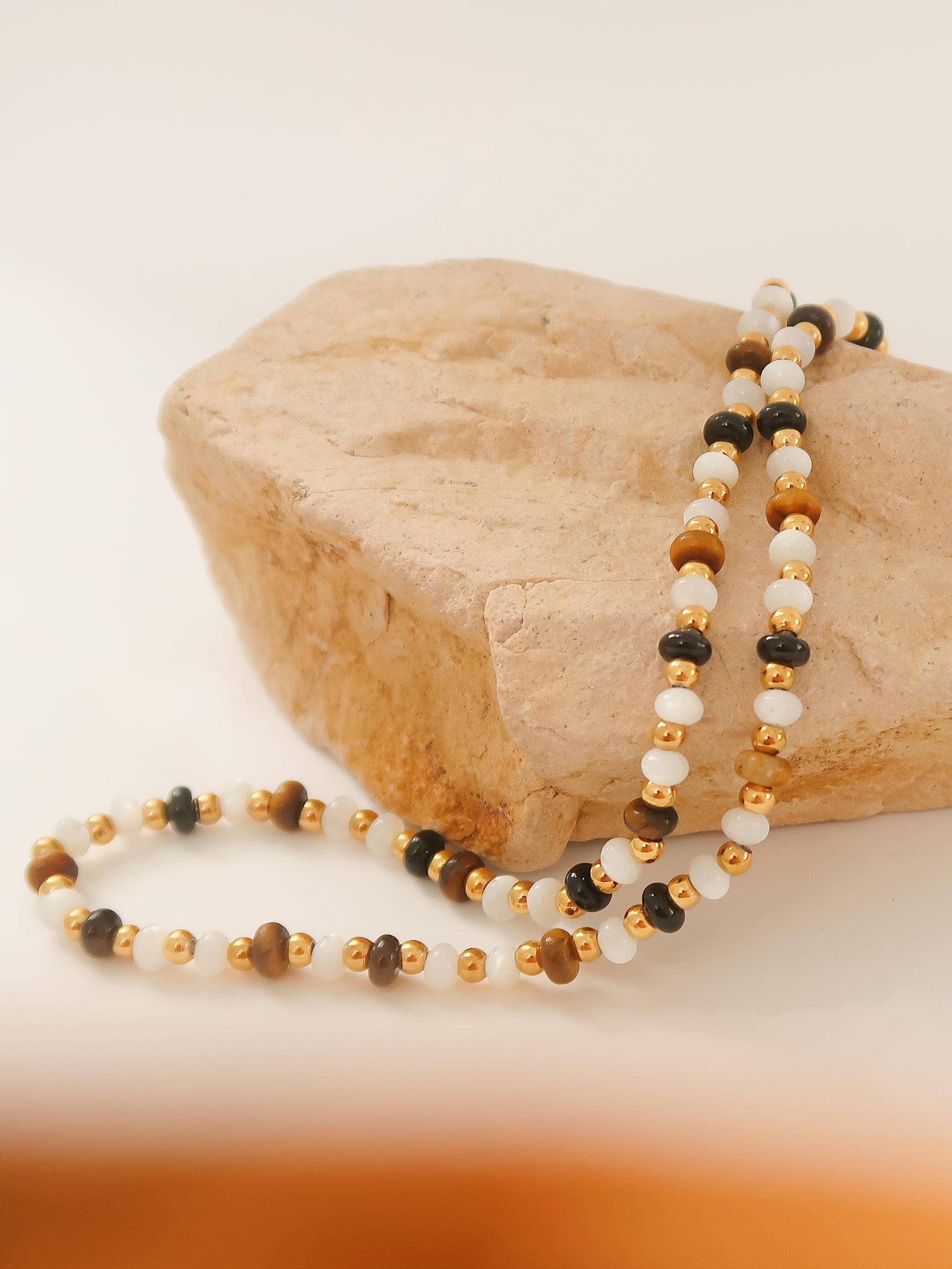 Flânerie Arrow 18K Gold Boho Beaded Necklace