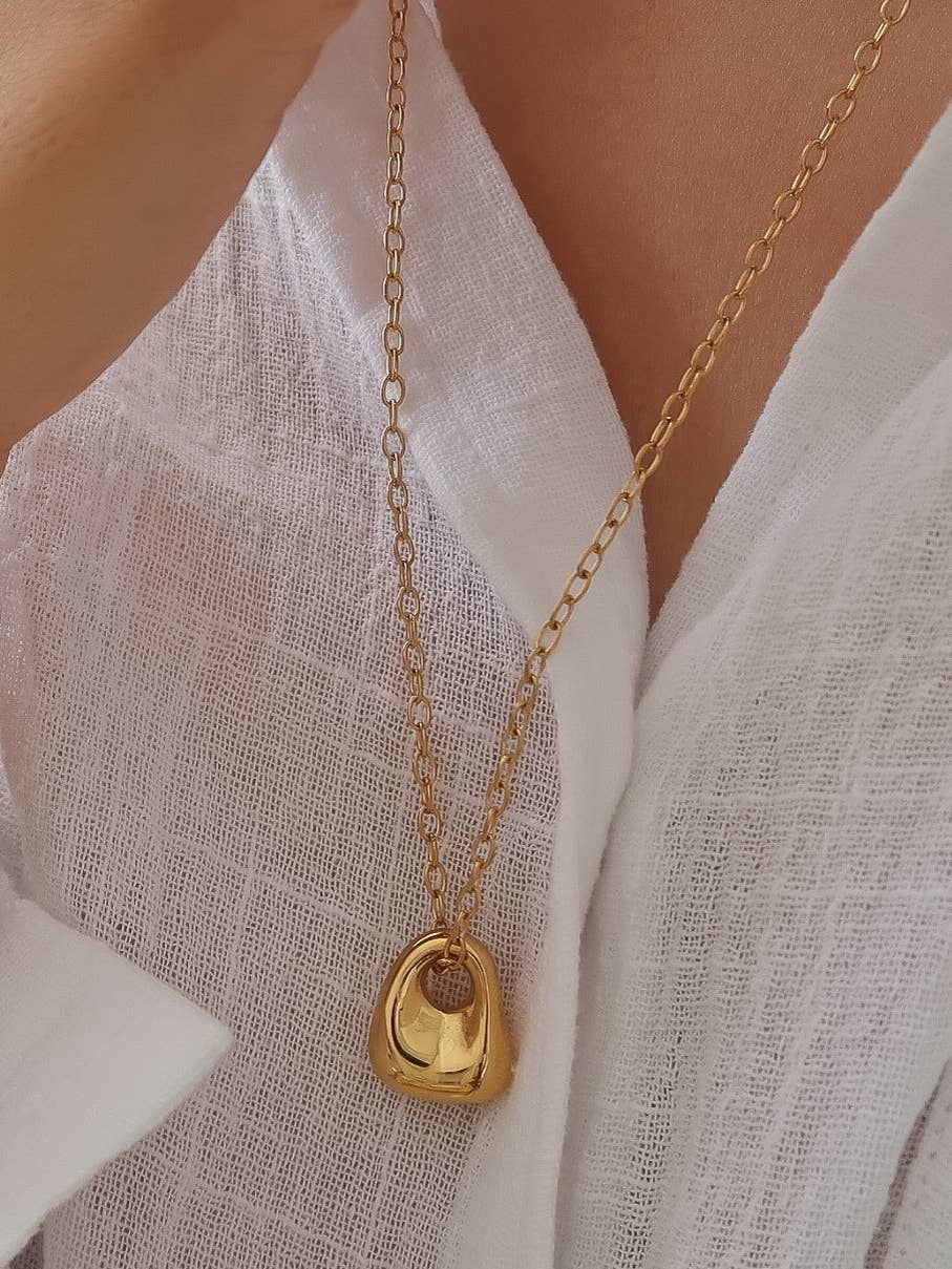 Flânerie Rosélia 18K Gold Non-Tarnish Charm Necklace