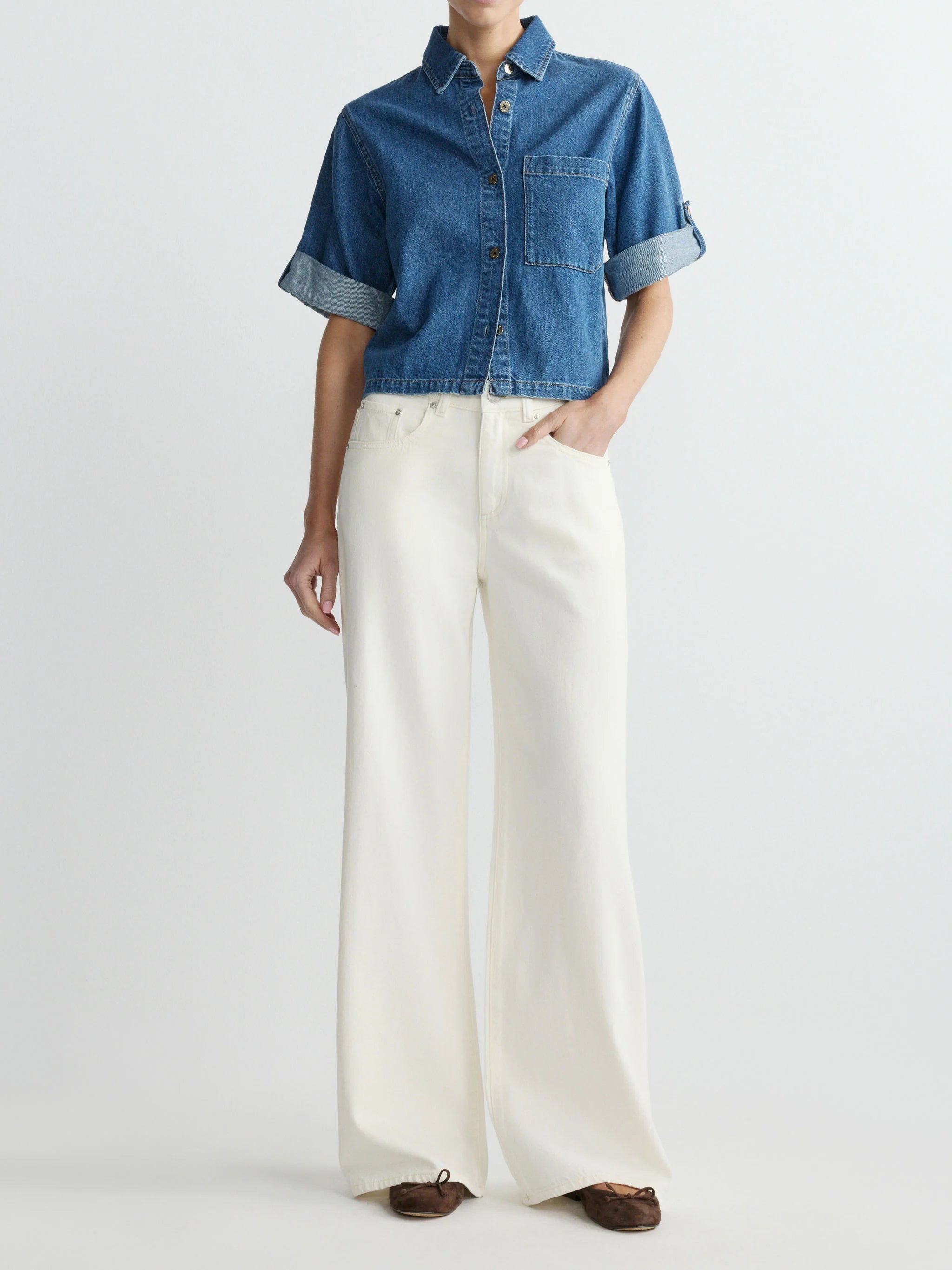 DL1961 Montauk Shirt Cuffed Sleeve 80268