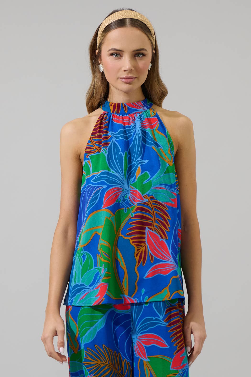 Sugarlips Malton Tropical Wilma Sleeveless Top