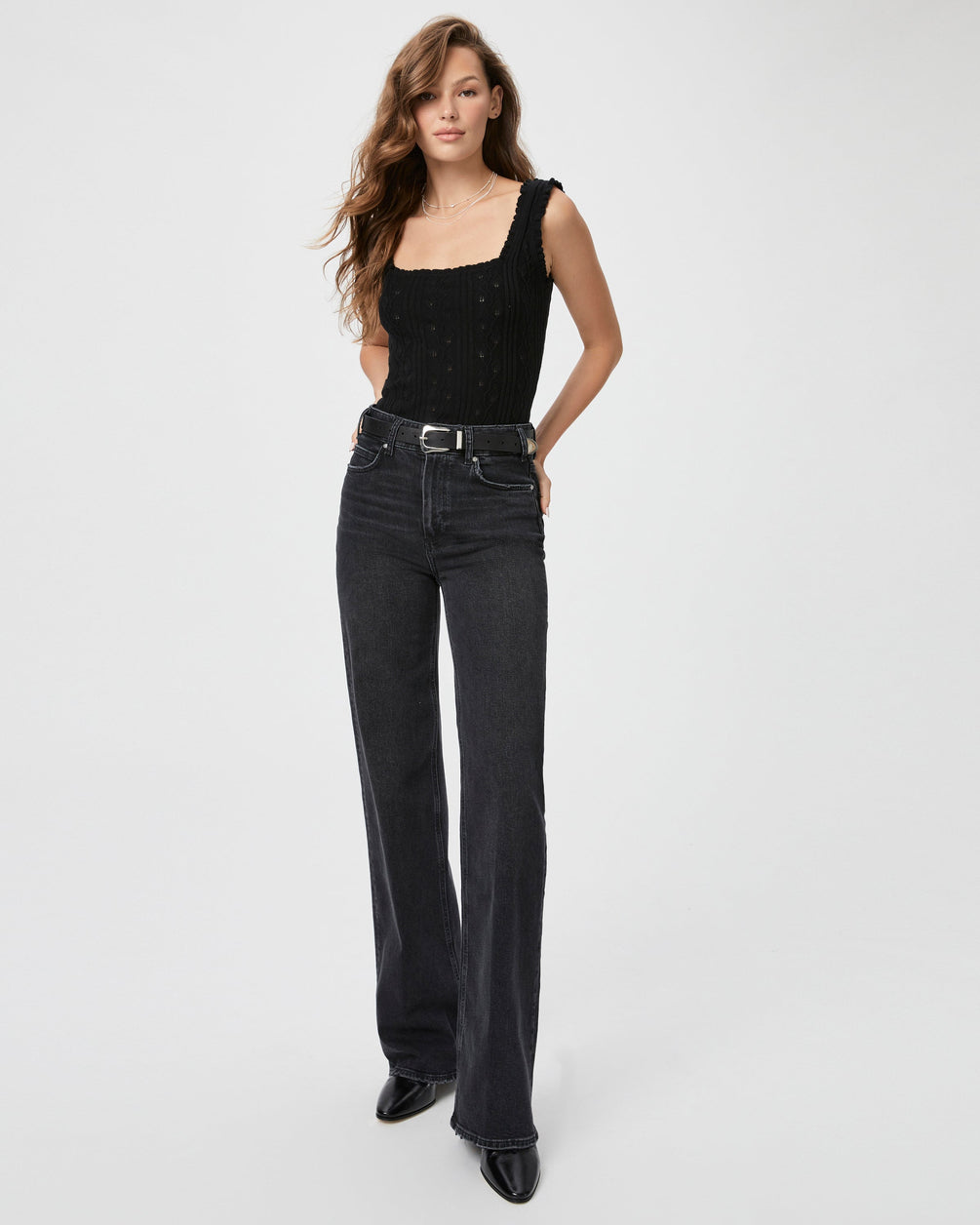 Paige Sasha Wide Leg Jean