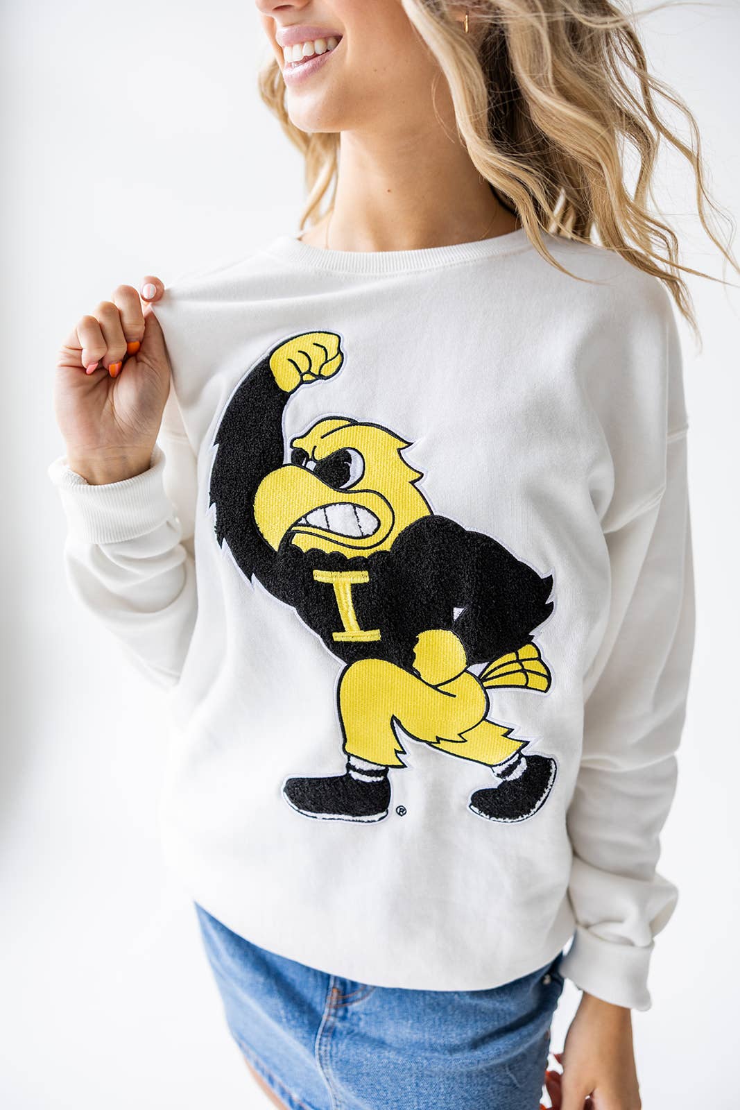 Gameday Social Iowa Mascot Chenille Comfort Crew