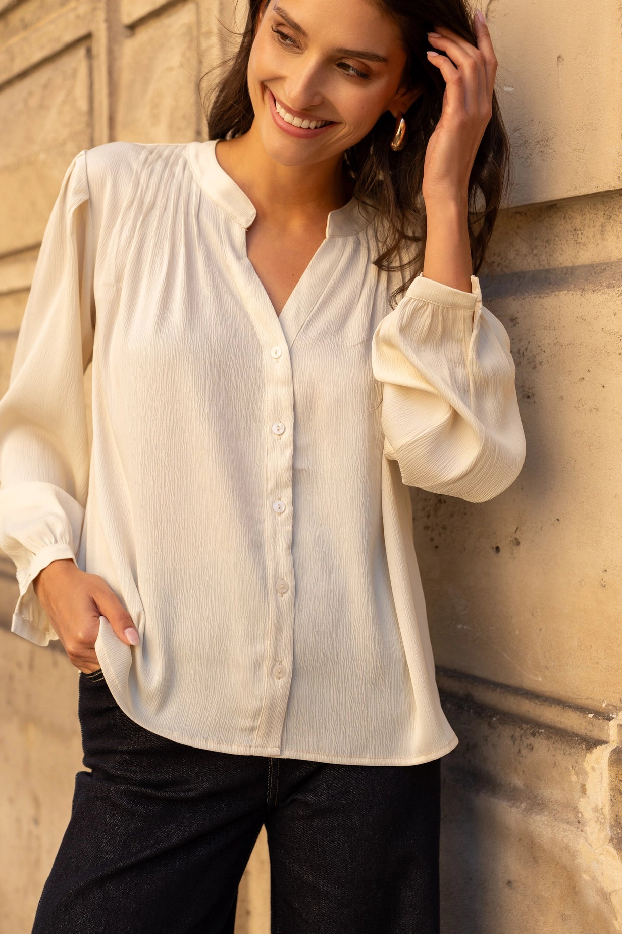 Carmine Paris Saint Tropez Shirt in Plain Viscose