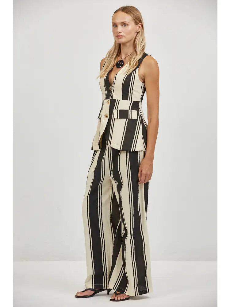 A.Ren Delphine Striped Vest/Top