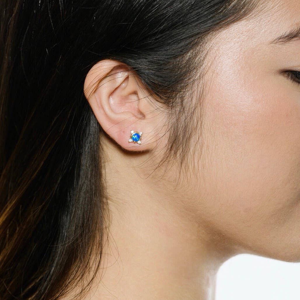 Heilo Jewelry Zadie Starburst Opal Studs