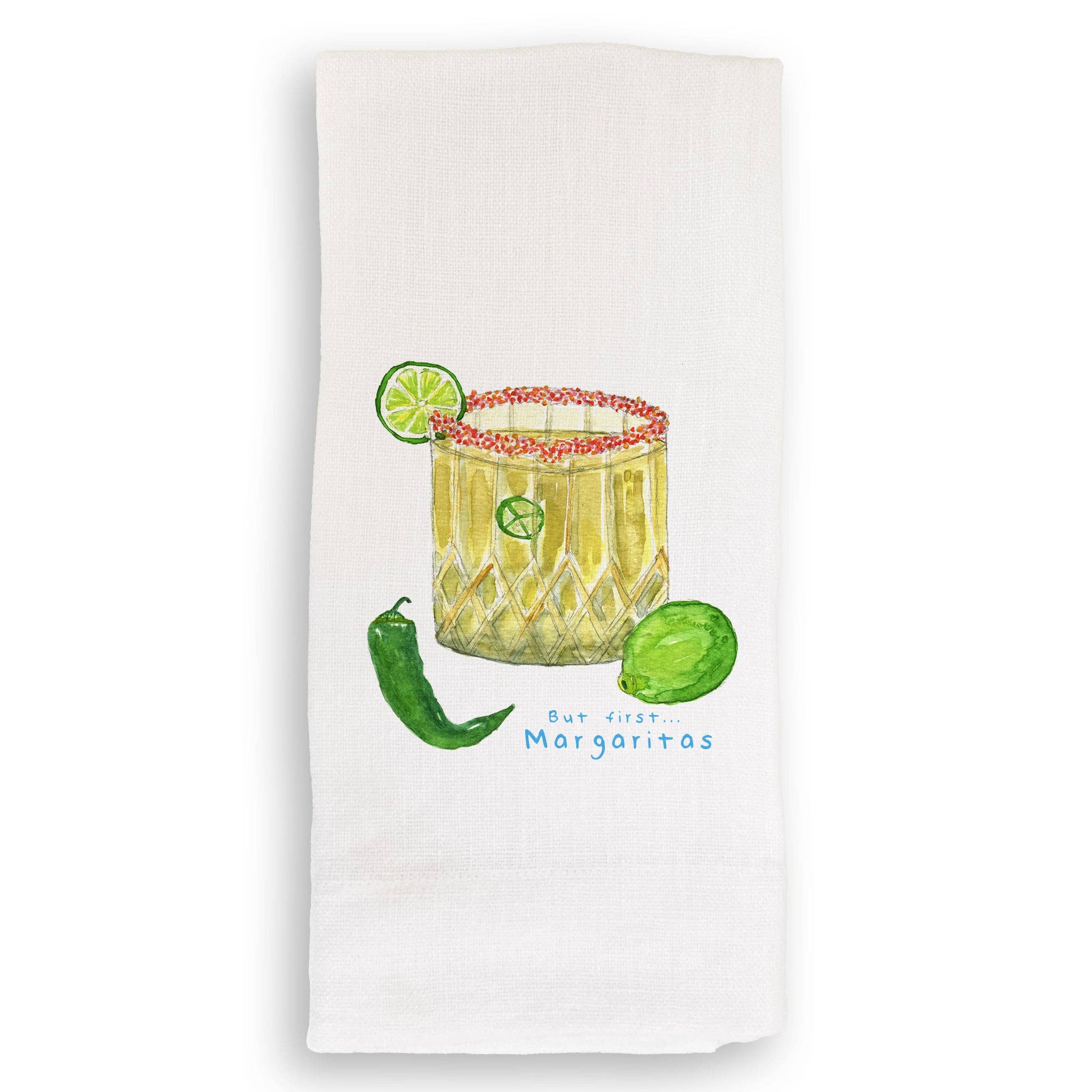 French Graffiti Spicy Margarita Tea Towels