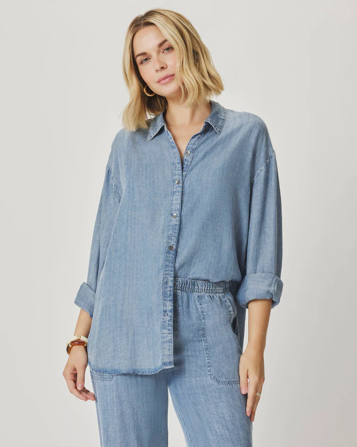 Splendid Button Down in Indigo RF3W723