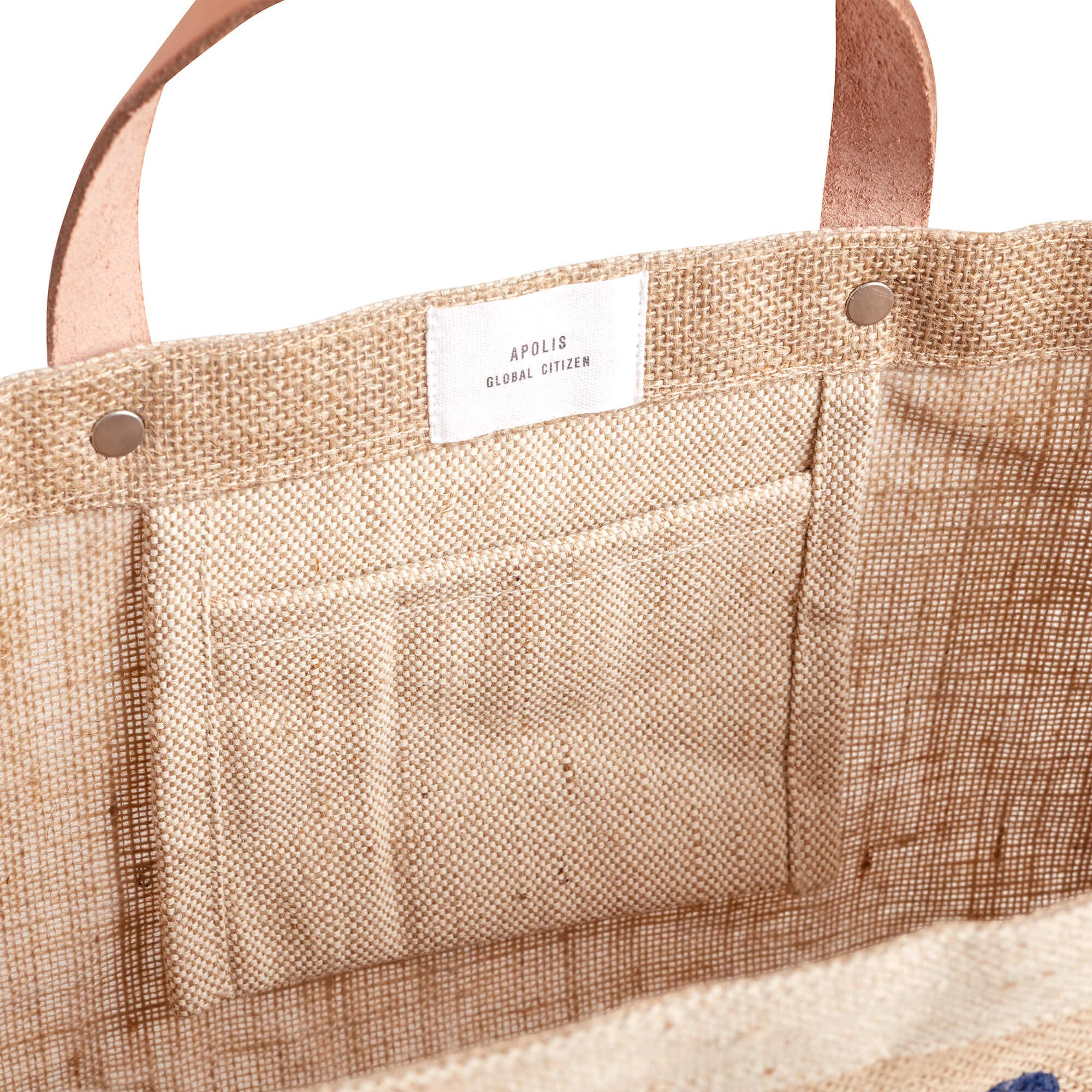 Apolis Petite Market Bag in Natural for Clare V. “Merci Beau Coup”