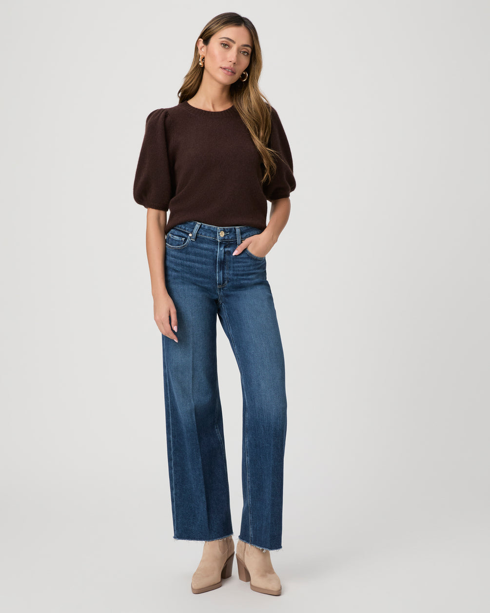 Paige Anessa 31" Wide Leg Jean