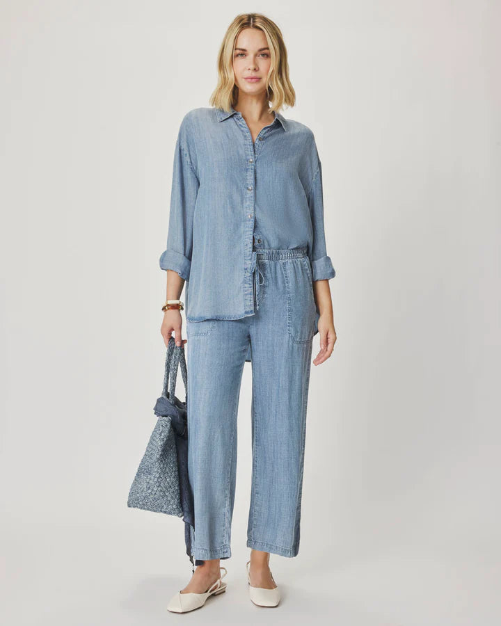 Splendid Button Down in Indigo RF3W723