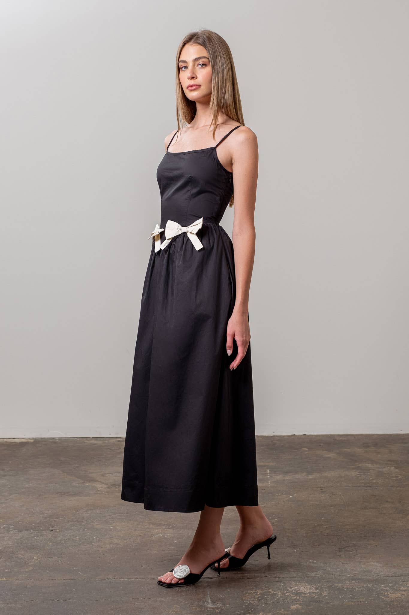 Moon River Ribbon Midi Dress