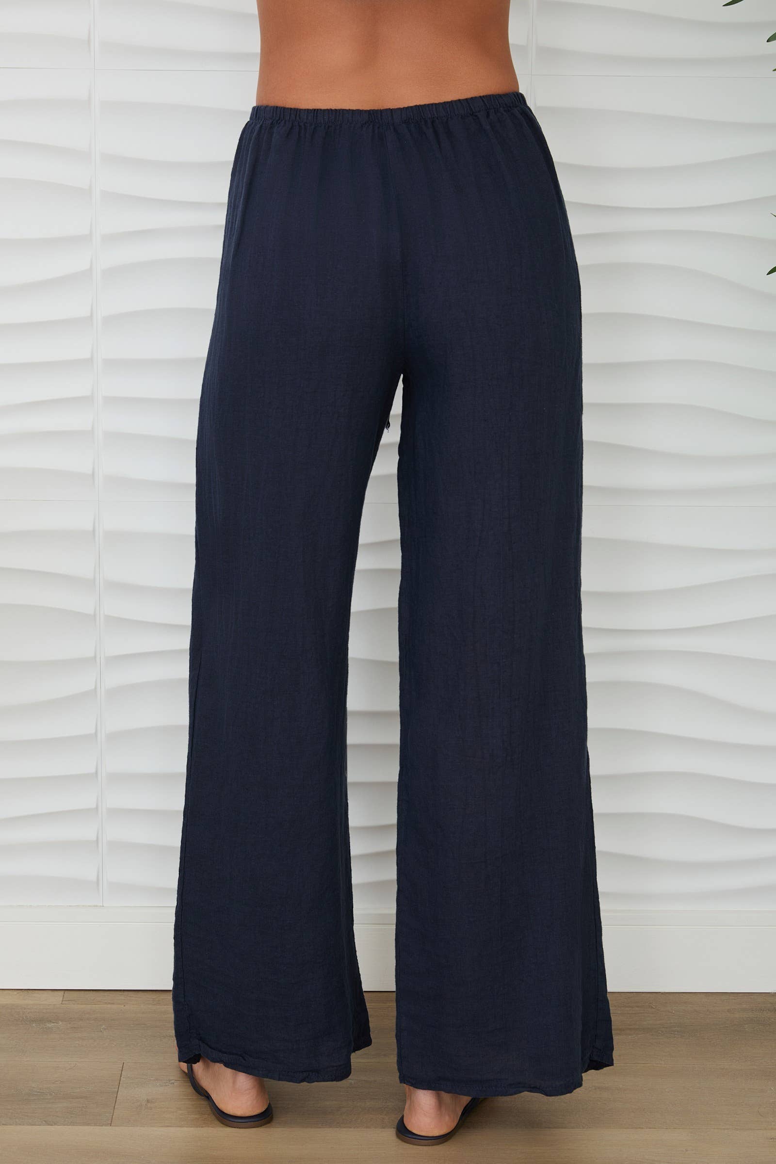 Milio Milano Linen Pants with Side Panel 80815