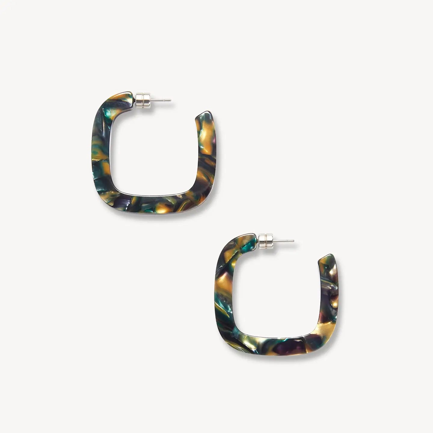 Machete Midi Hoops - Green Tortoise 026318