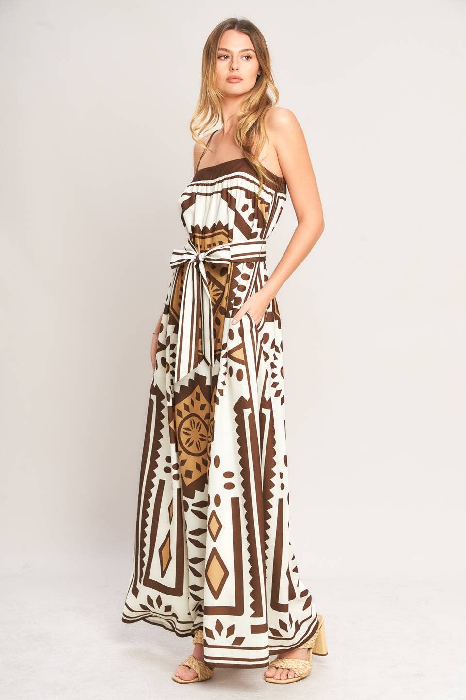 Flying Tomato Printed Woven Jumpsuit - IP9170
