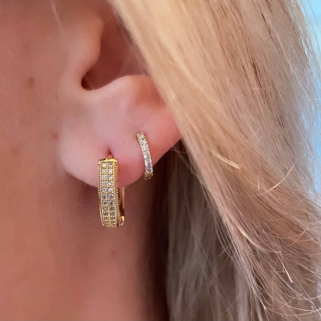 Nikki Smith Designs Winona Pave Hoops