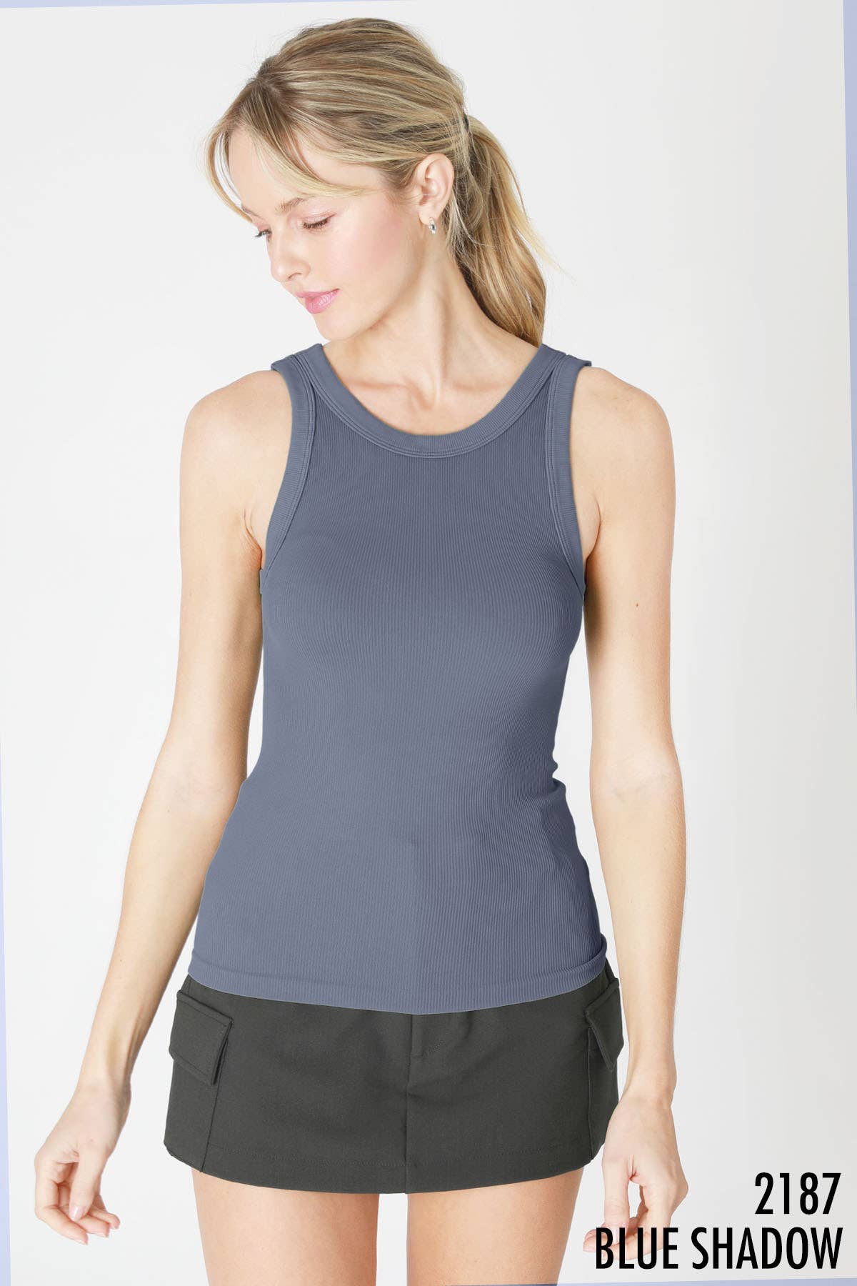 Nikibiki Reversible Ribbed Tank Top NS8216