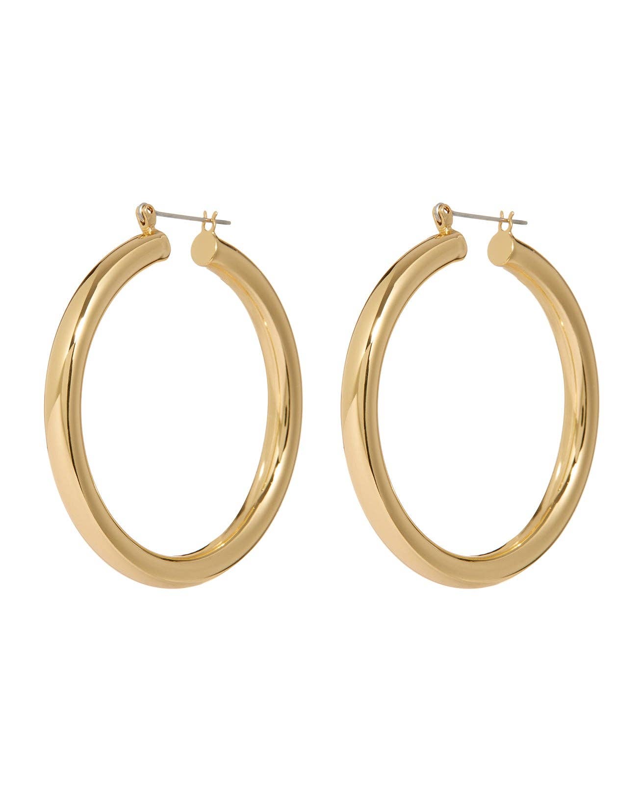 Luv AJ Amalfi Tube Hoops- Gold