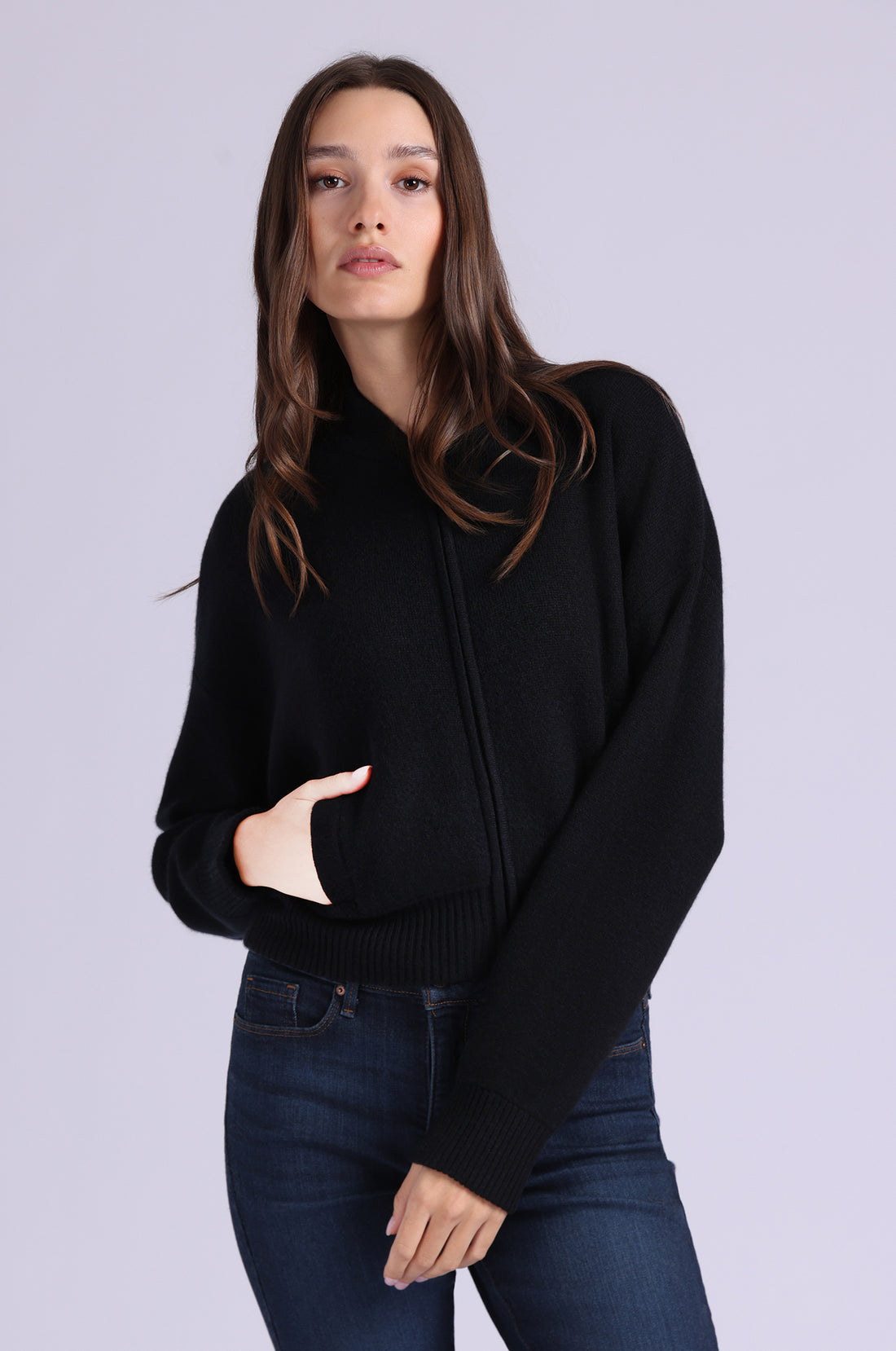 Minnie Rose Cashmere Cropped Bomber 94142