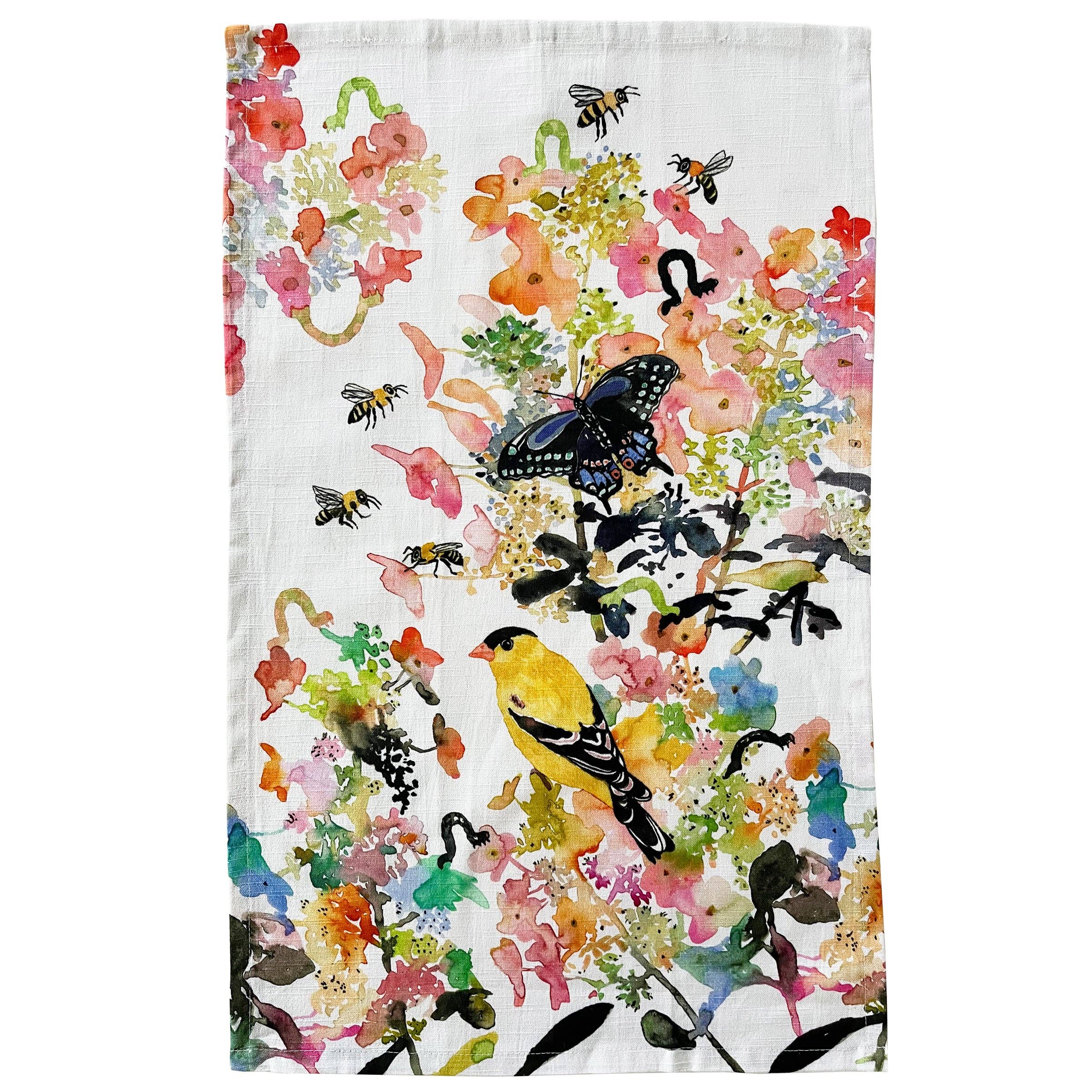 Betsy Olmsted Tea Towel- Goldfinch