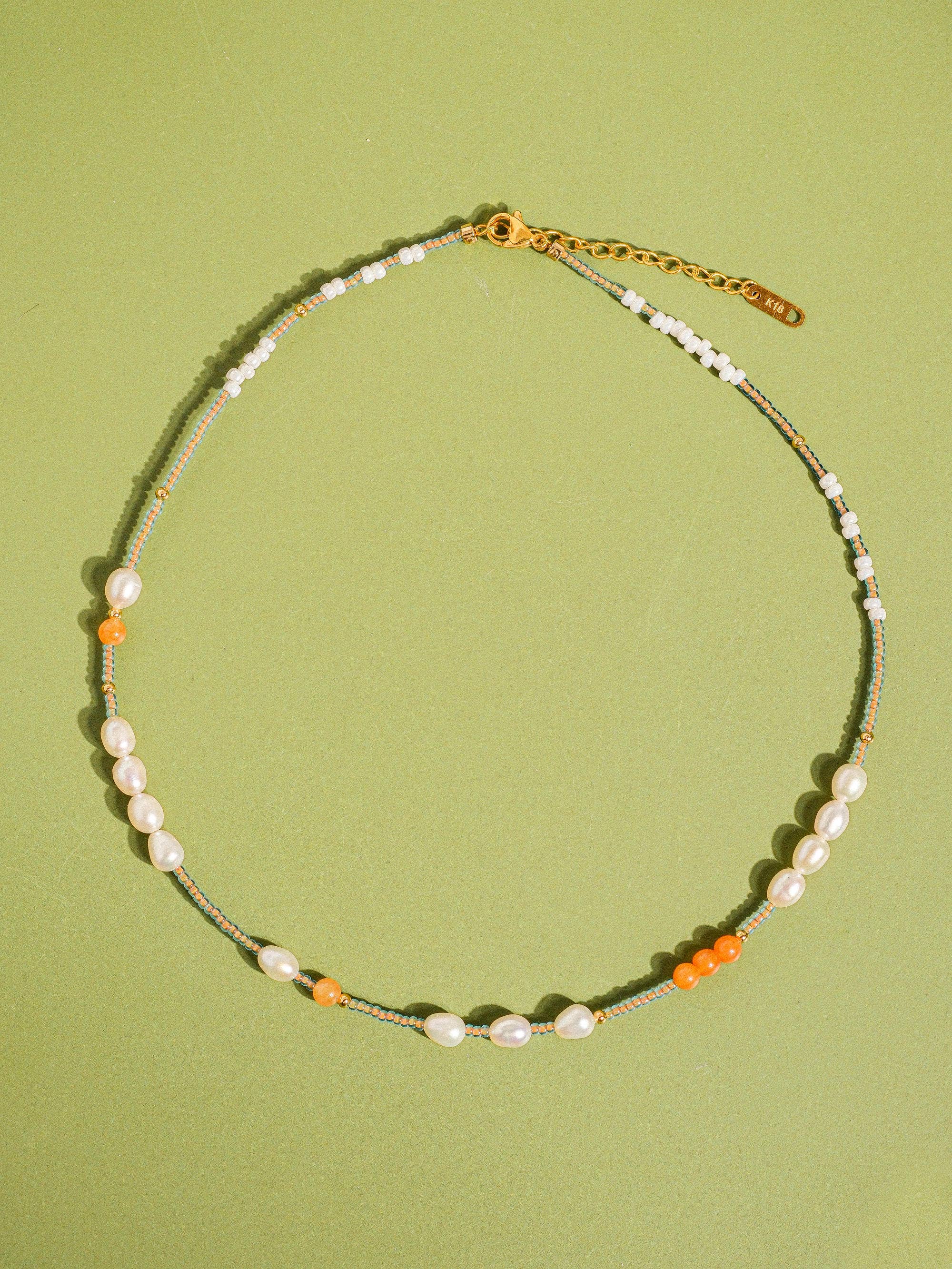 Flanerie 18K Handmade Bohemian Beaded Stack Necklaces