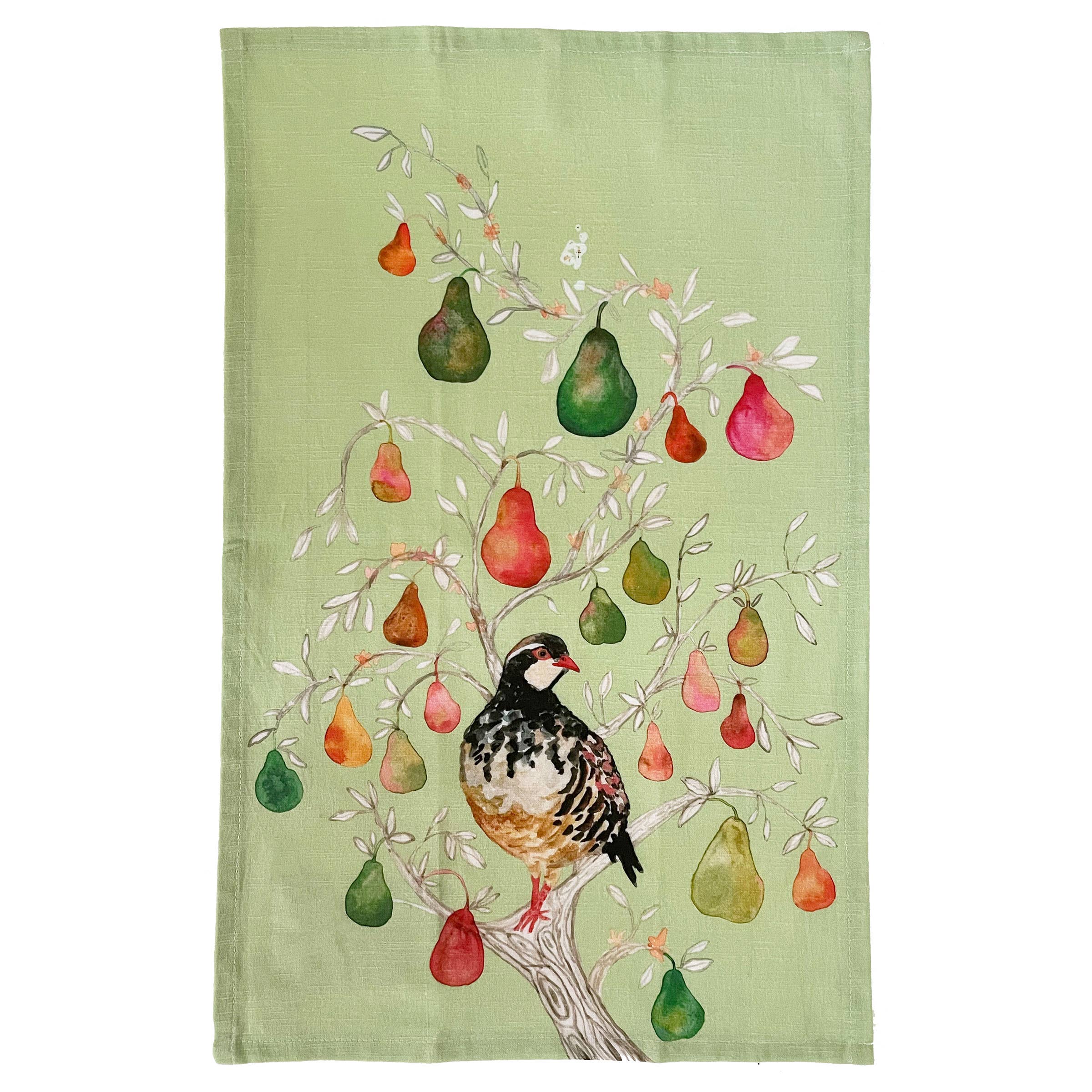 Betsy Olmsted Tea Towel - Partridge in a Pear Tree