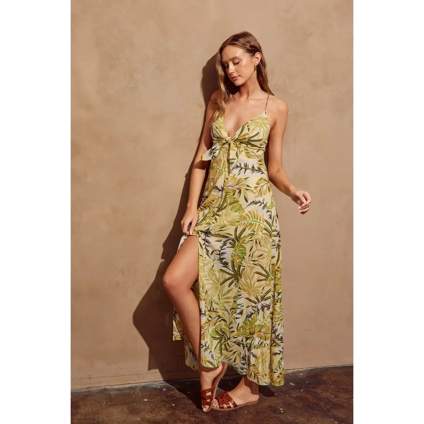 Dress Forum - Sun Drenched Knot Front Maxi Dress 1435