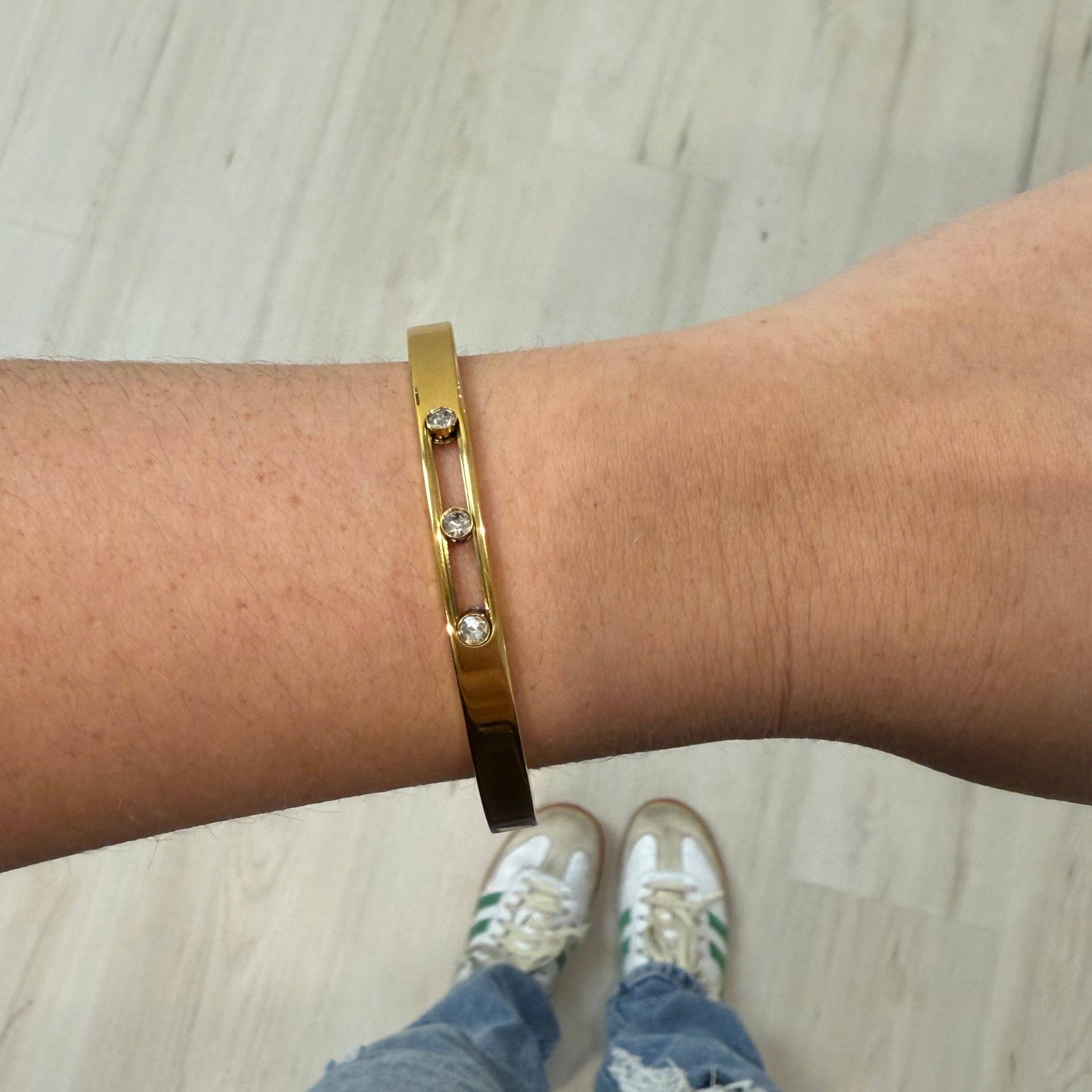 Sahira Alex CZ Bezel Bracelet