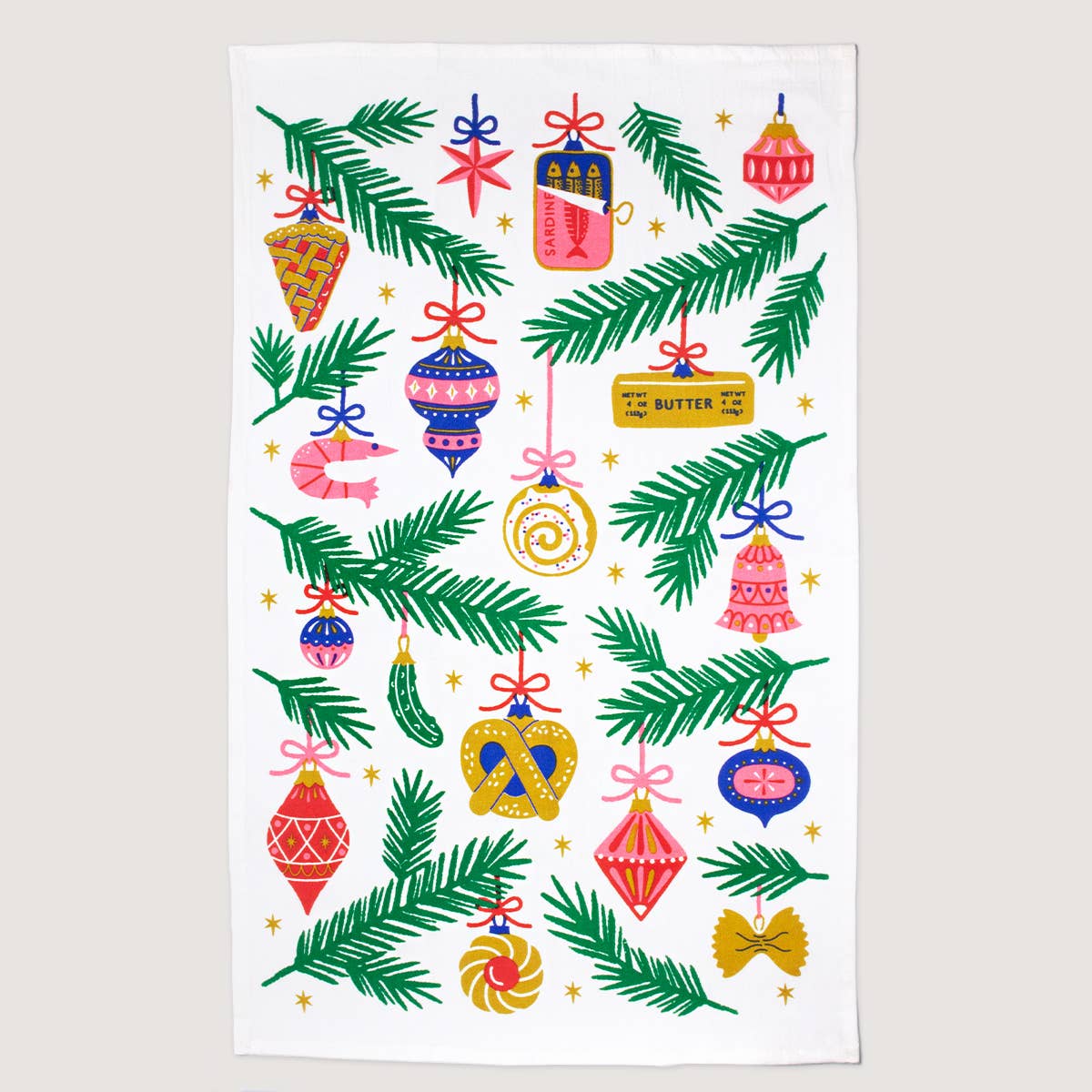 Seltzer Goods Food Ornaments Tea Towel