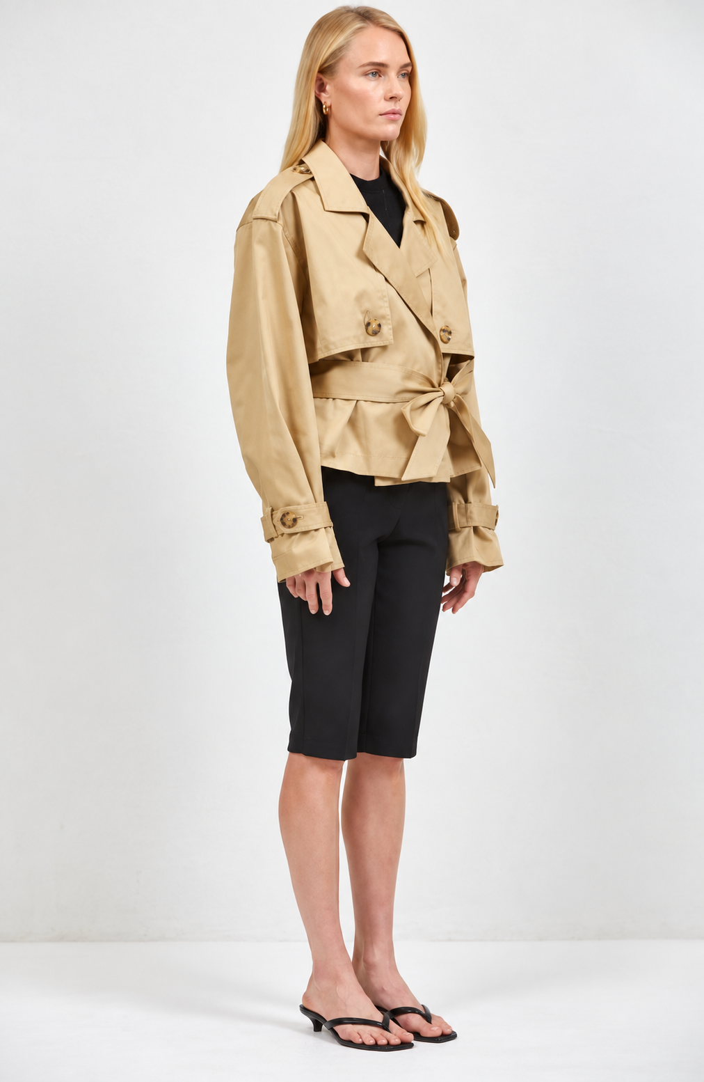 a.ren Clarke Mini Trench Coat