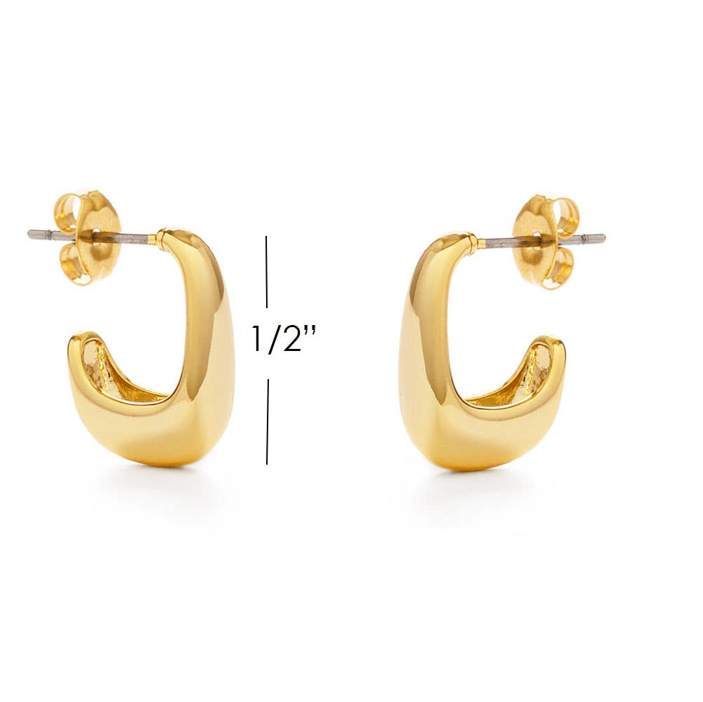 Amano Studio Geometric Hoop Stud Earrings