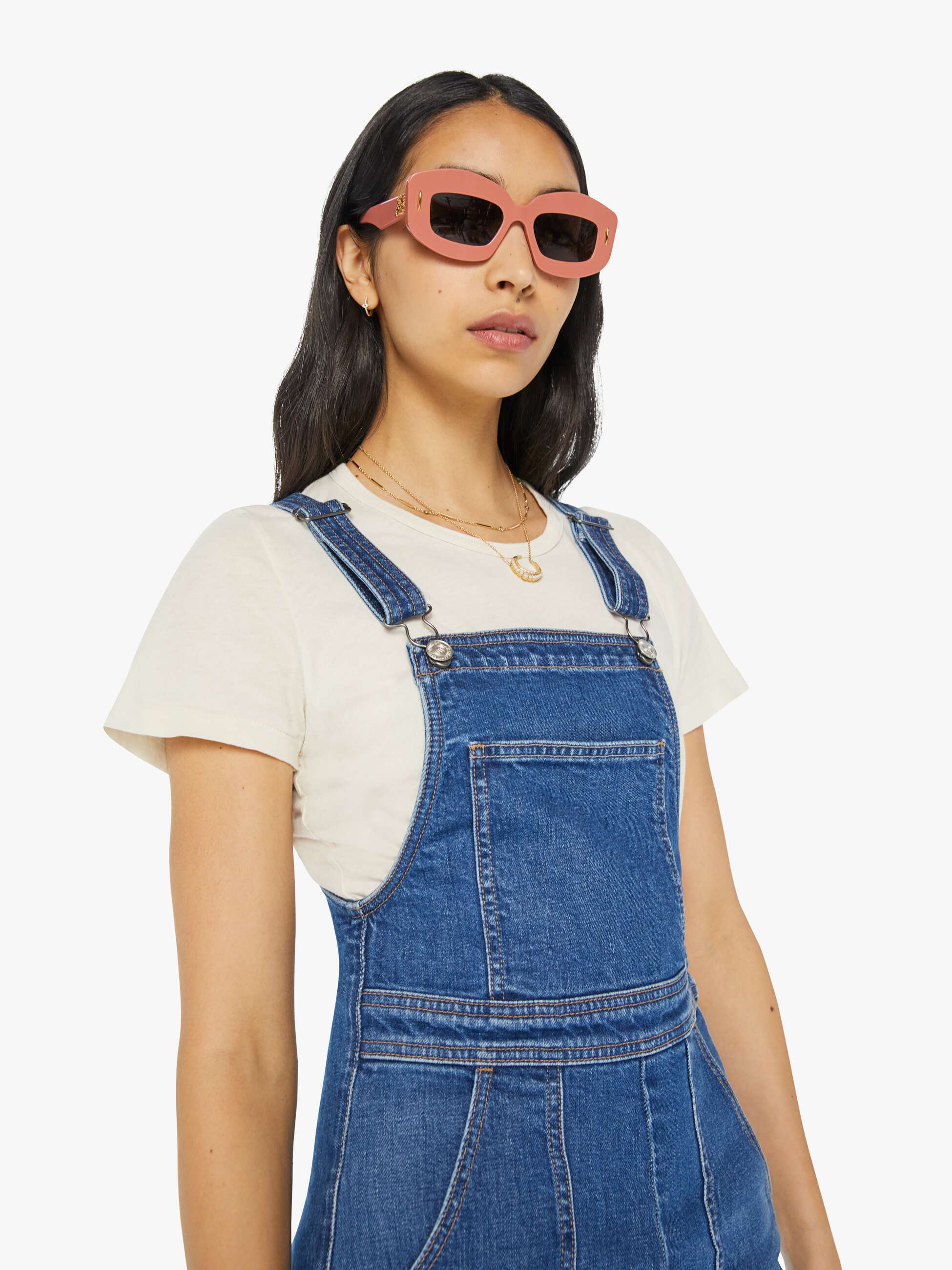 Mother High Waisted Twister Overall Sneak 9994-2259